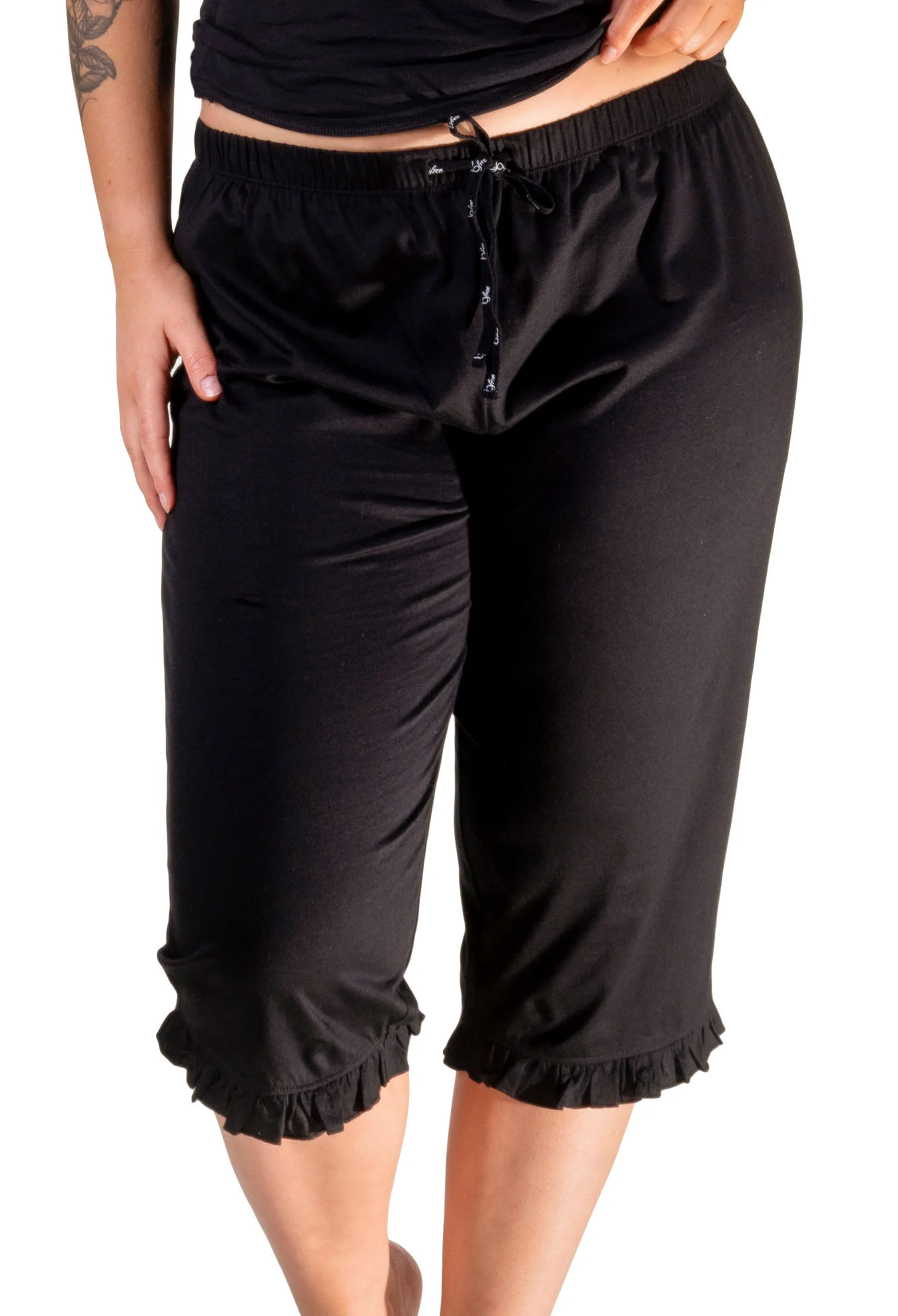 100% Cotton 3/4 Pant and Tank Tops Pyjama Set - Image 6