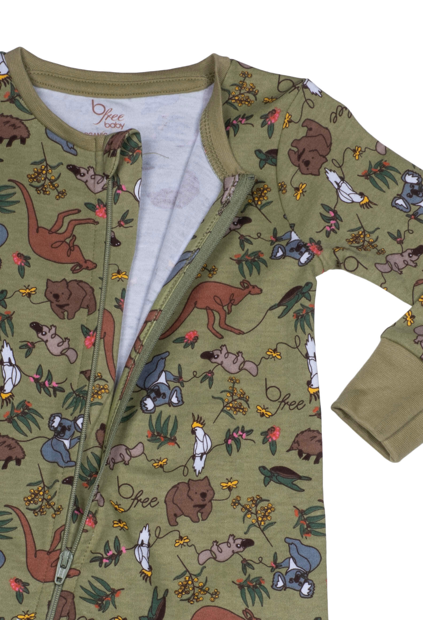 100% Organic Cotton 2-Way Zip Babysuit - Image 6