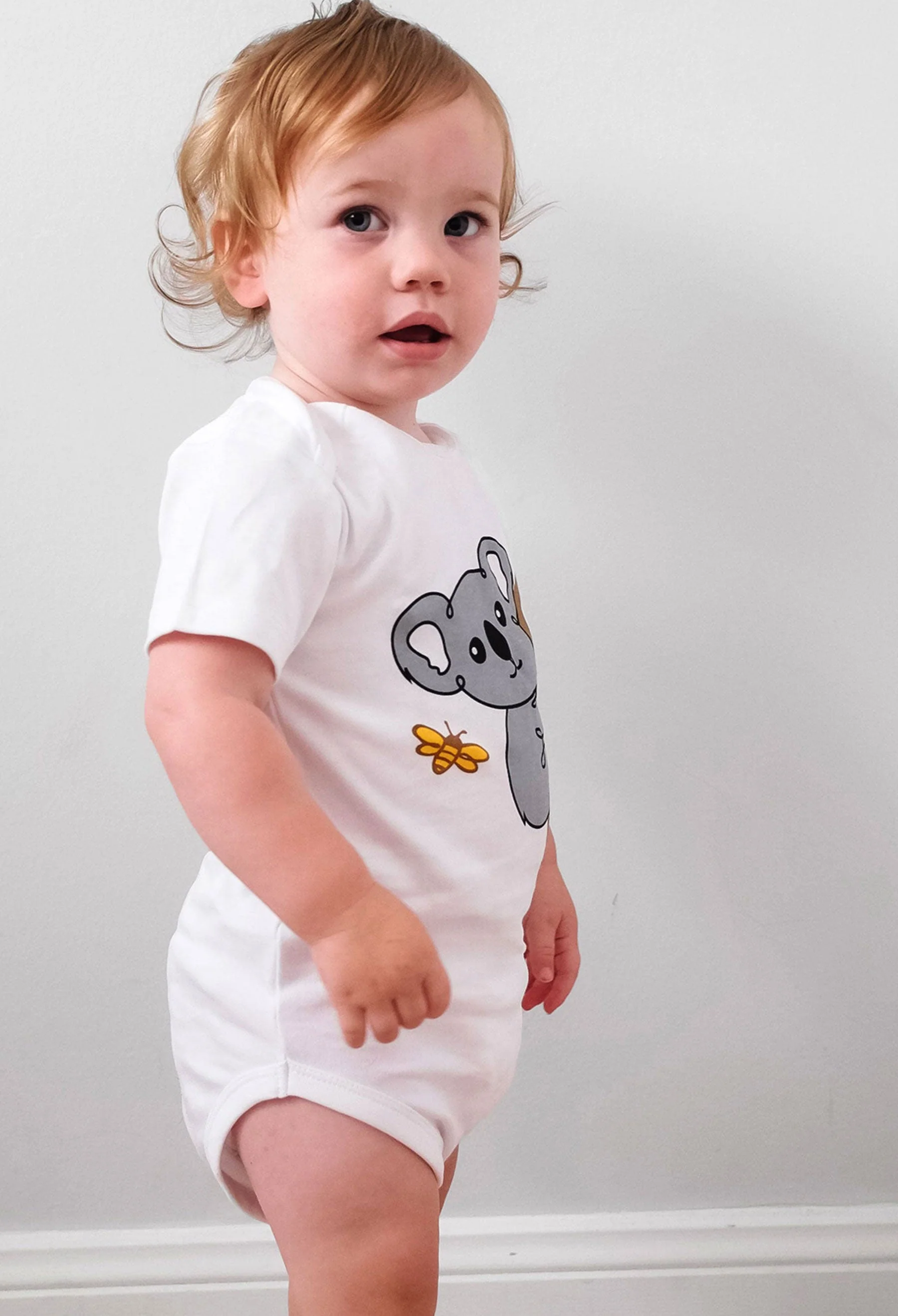 100% Organic Cotton Short Sleeve Baby Bodysuit - Image 2