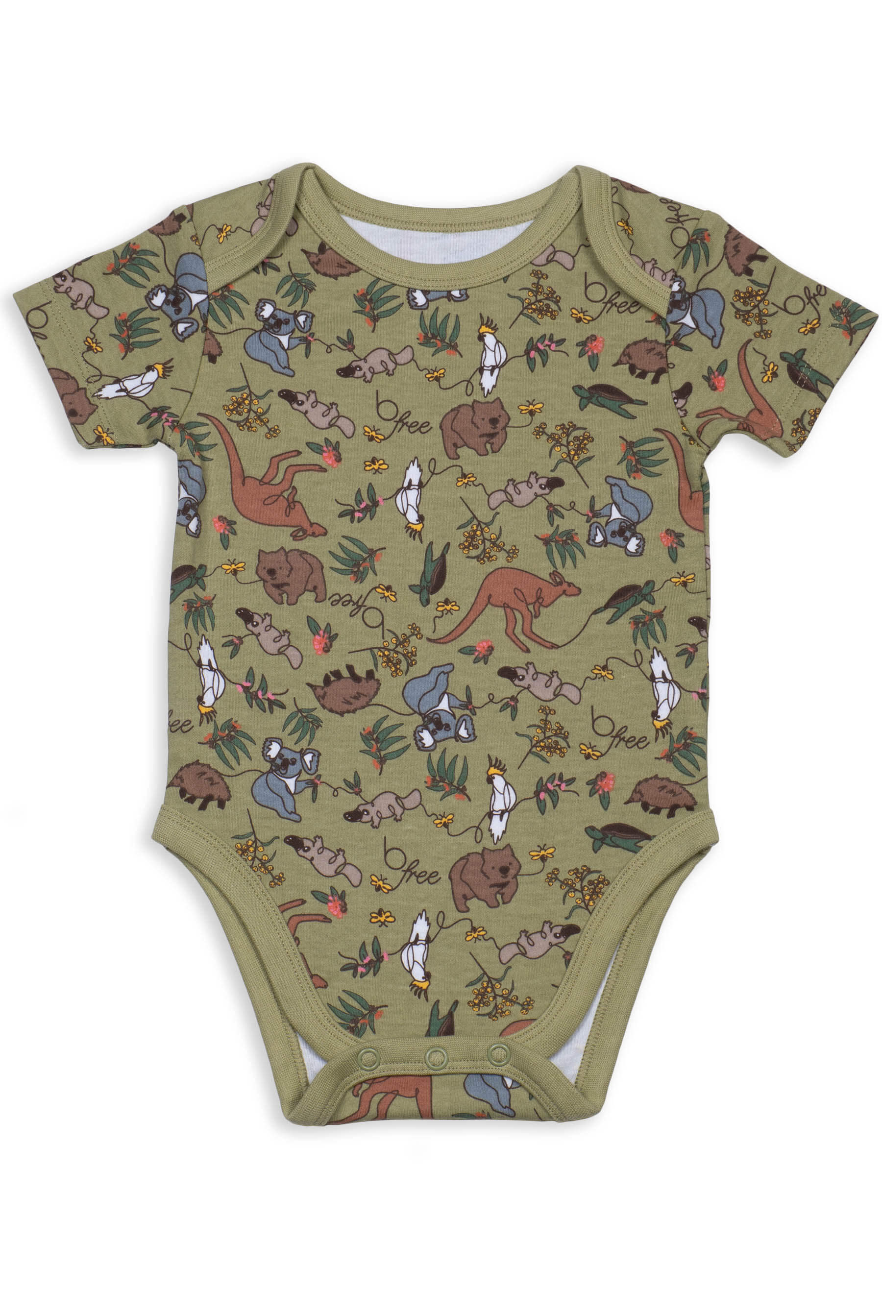 100% Organic Cotton Short Sleeve Baby Bodysuit - Image 8