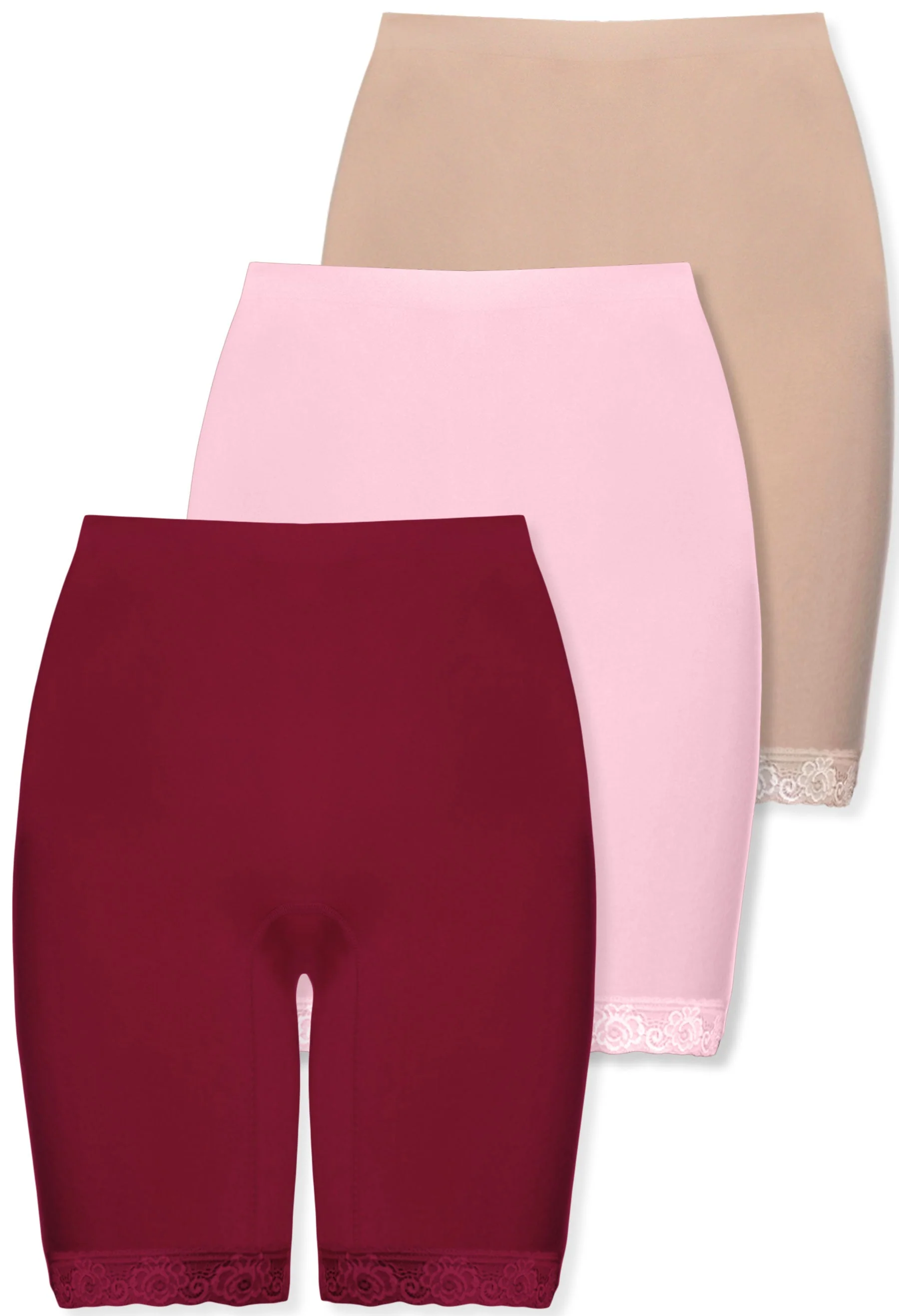 Cotton Rich Long Shorts I High Rise - 3 Pack - Image 23