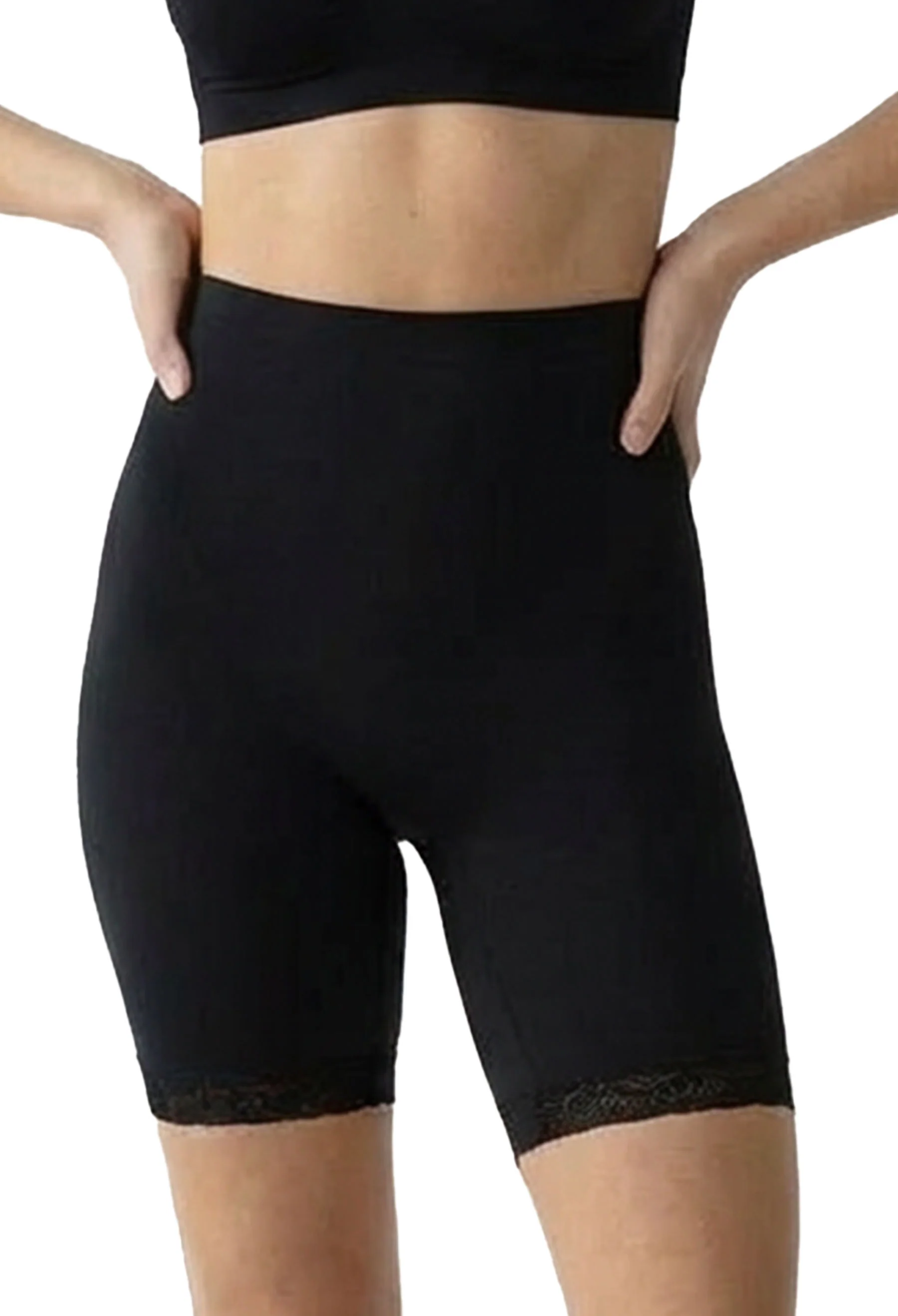 Cotton Rich Long Shorts I High Rise - 3 Pack - Image 7
