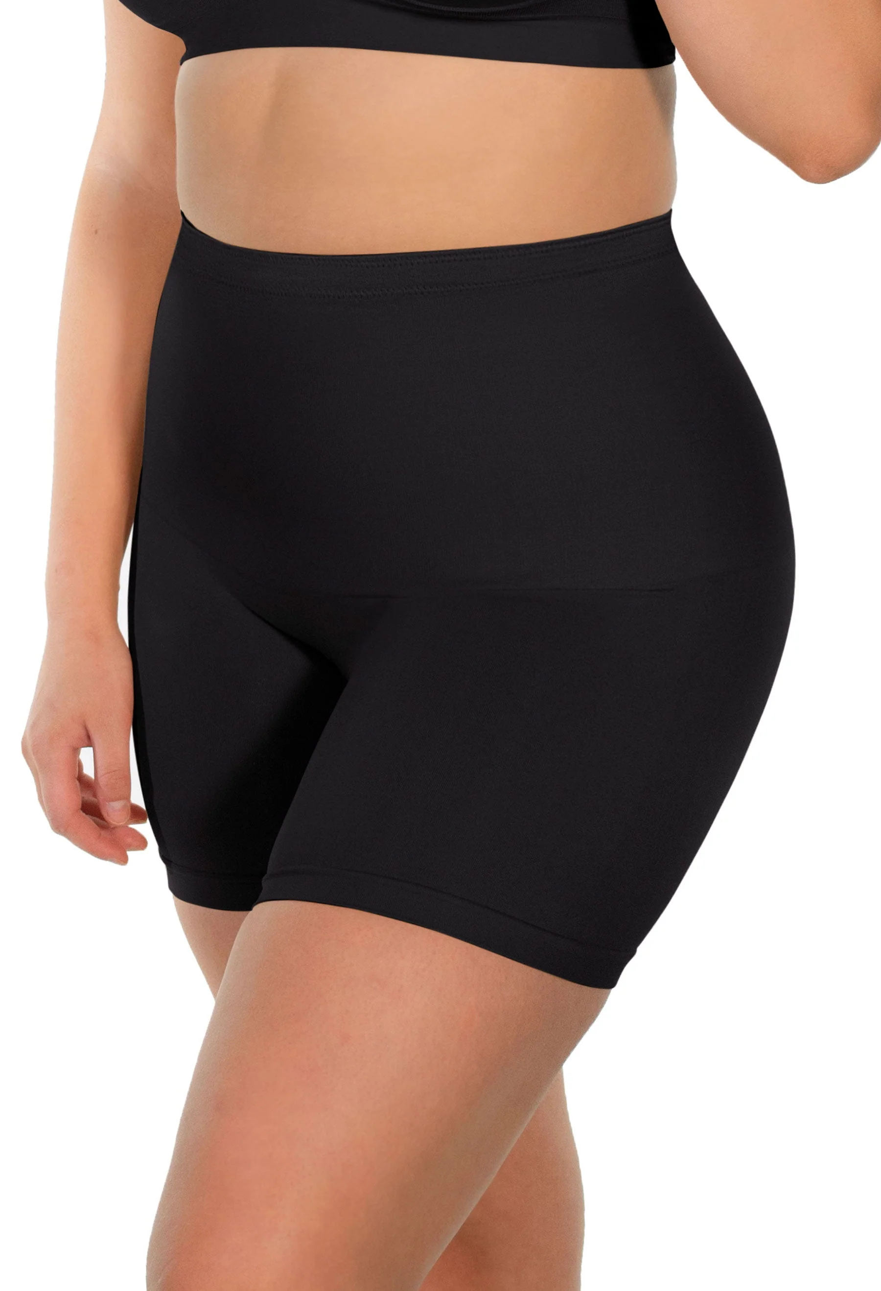 Targeted Tummy Control Stay-Up Shorts | Silicone Band - Image 8