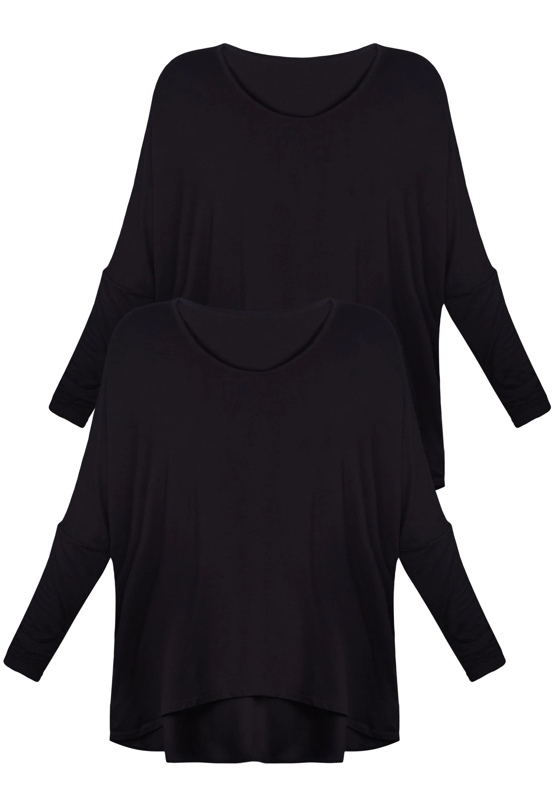 Bamboo Boat Neck Long Sleeve Top - 2 PACK - Image 20