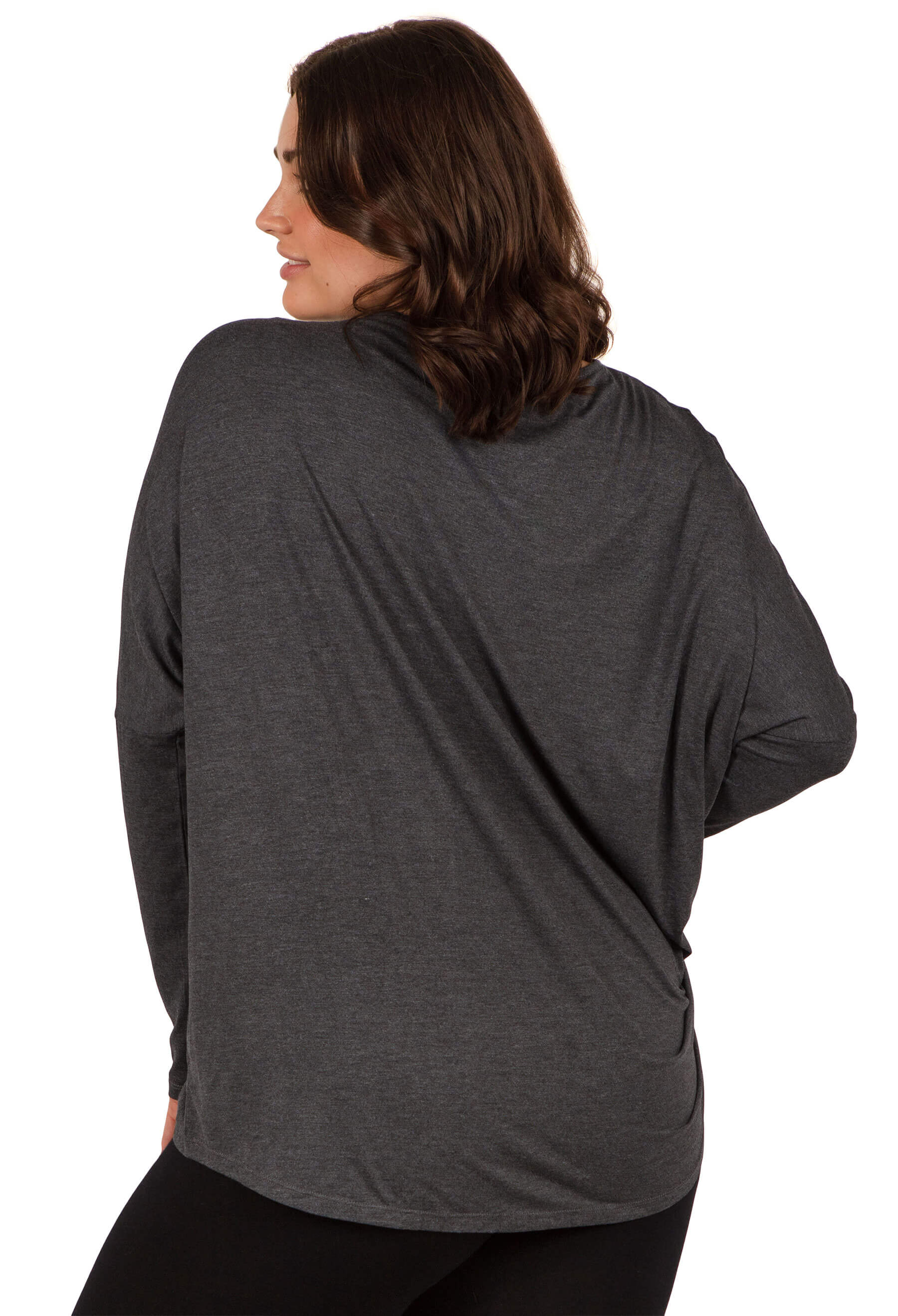 Bamboo Boat Neck Long Sleeve Top - Image 3