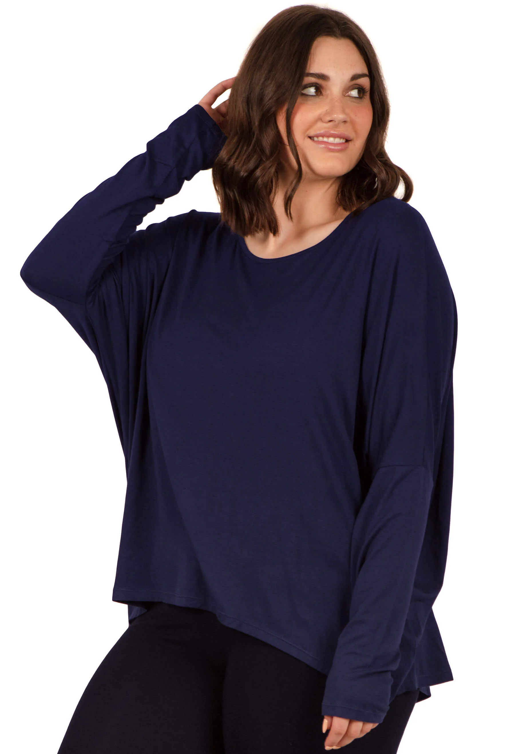 Bamboo Boat Neck Long Sleeve Top - Image 6