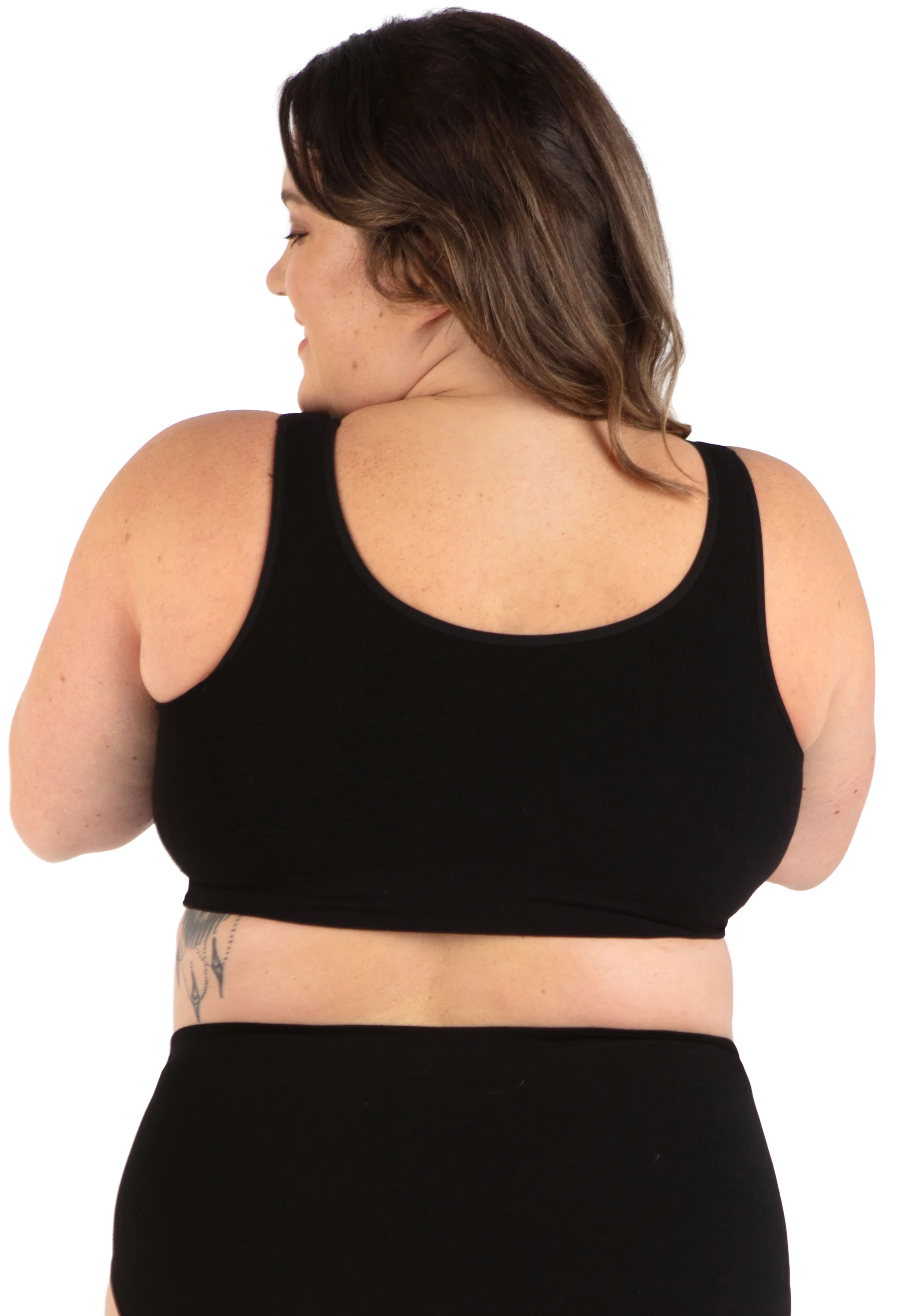 Bamboo Padded Front Closure Wire Free Bra - Image 20