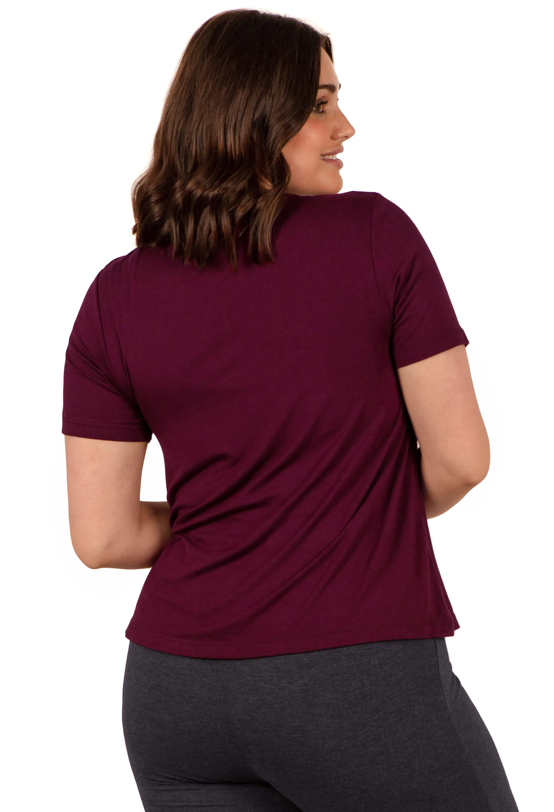 Bamboo Loose Fit Tummy-Flattering Tee - Image 9