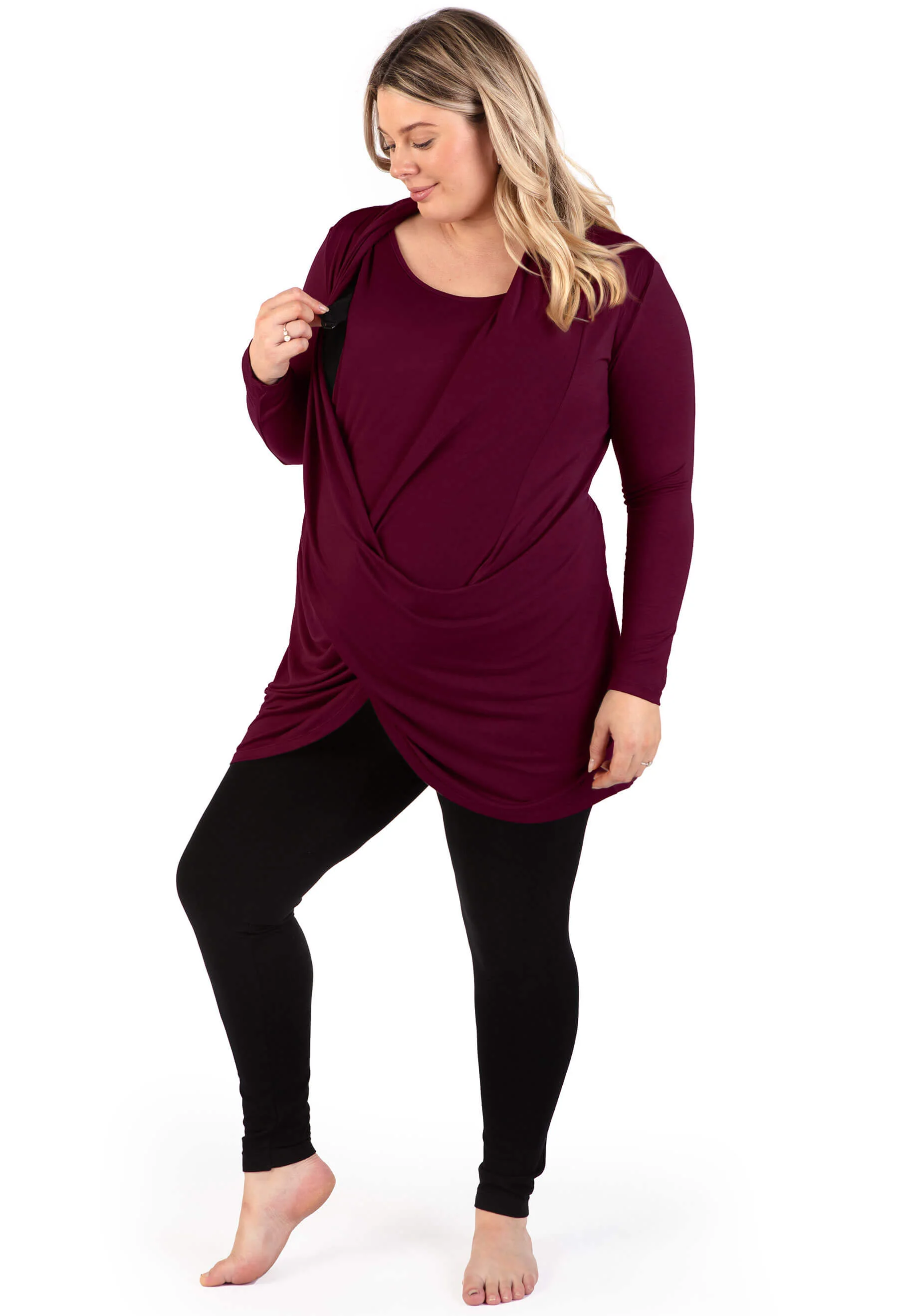 Bamboo Maternity & Easy Nursing Hospital Gown - Image 14