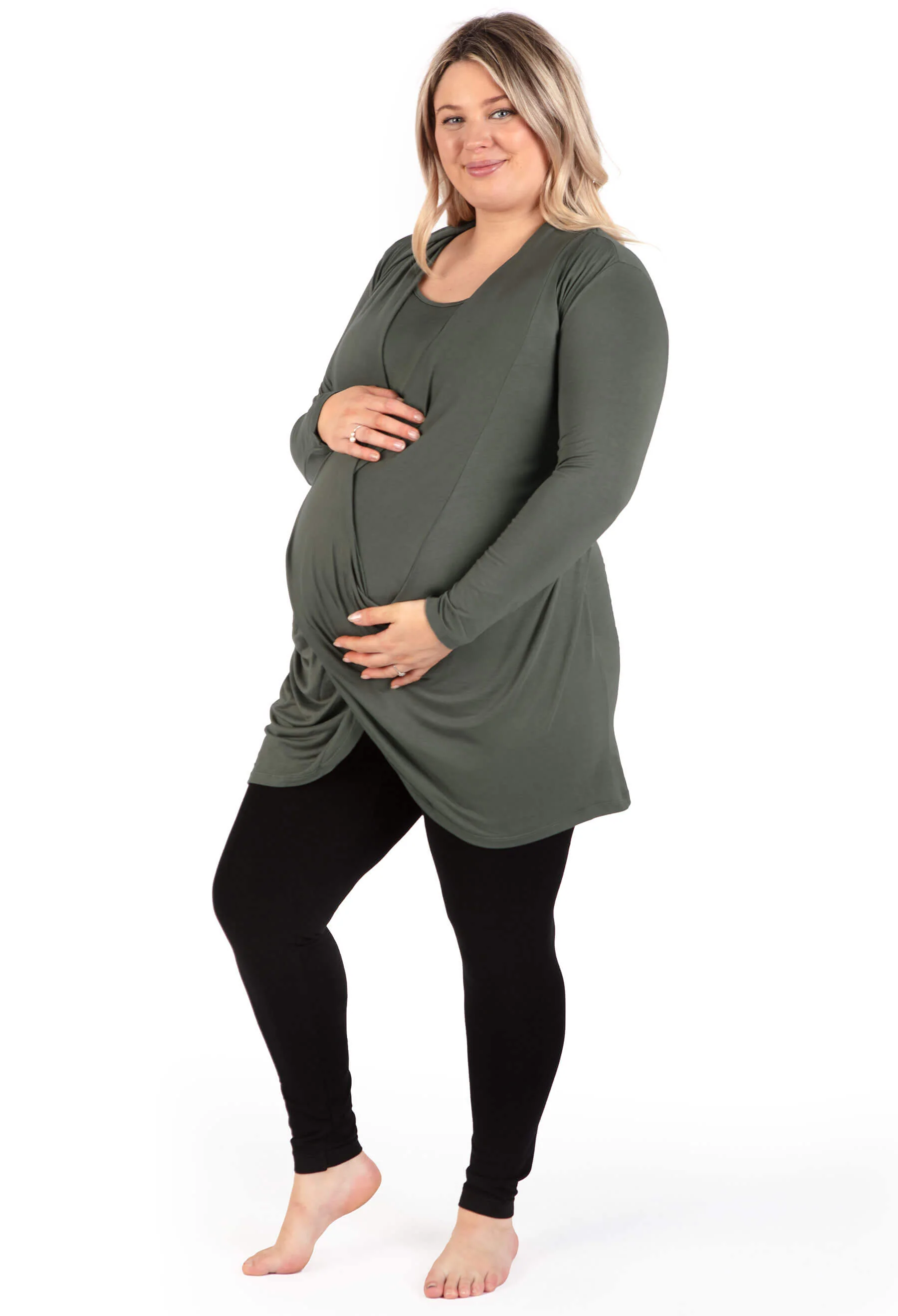 Bamboo Maternity & Easy Nursing Hospital Gown - Image 16