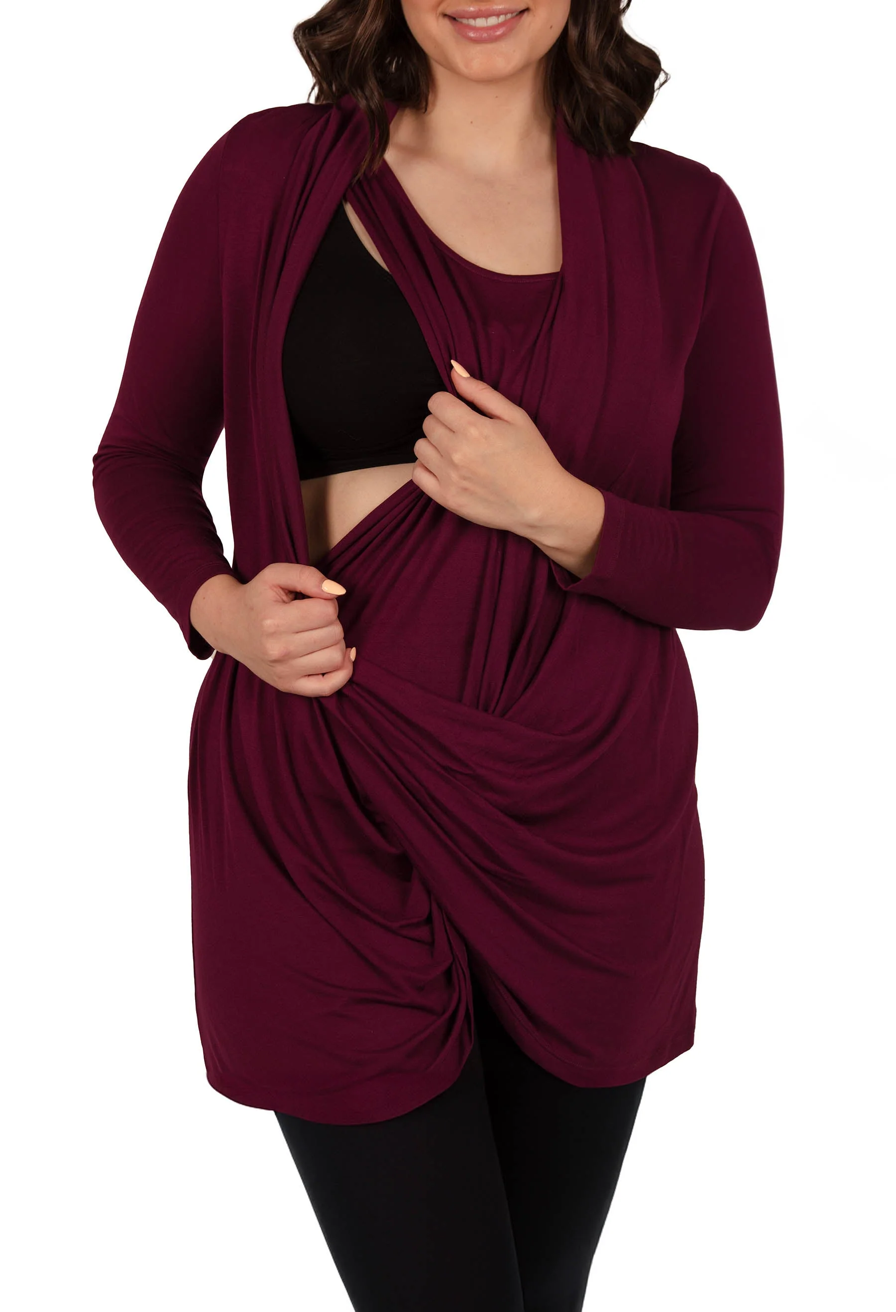 Bamboo Maternity & Easy Nursing Hospital Gown - Image 11