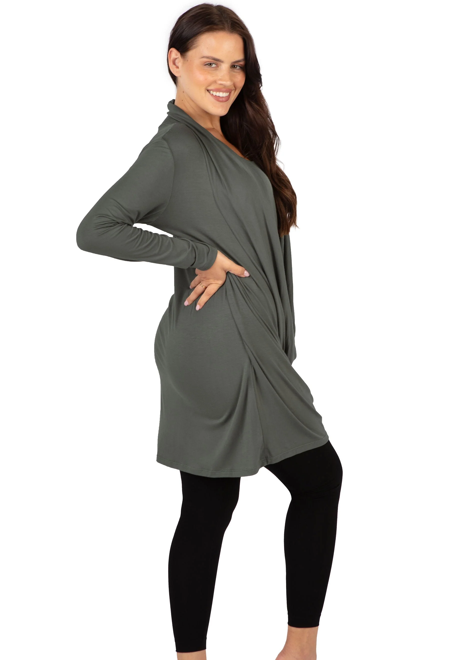 Bamboo Maternity & Easy Nursing Hospital Gown - Image 21