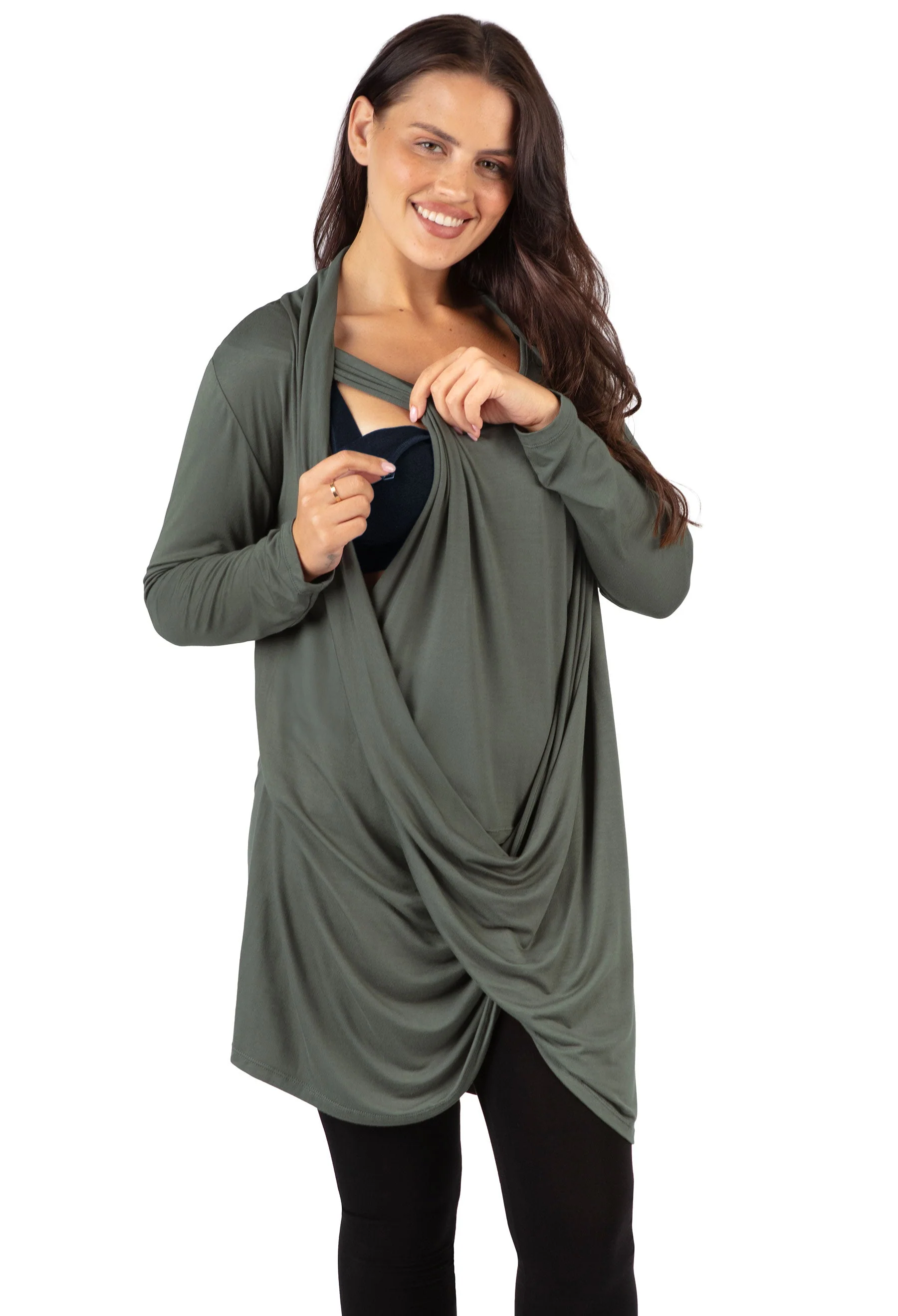 Bamboo Maternity & Easy Nursing Hospital Gown - Image 27