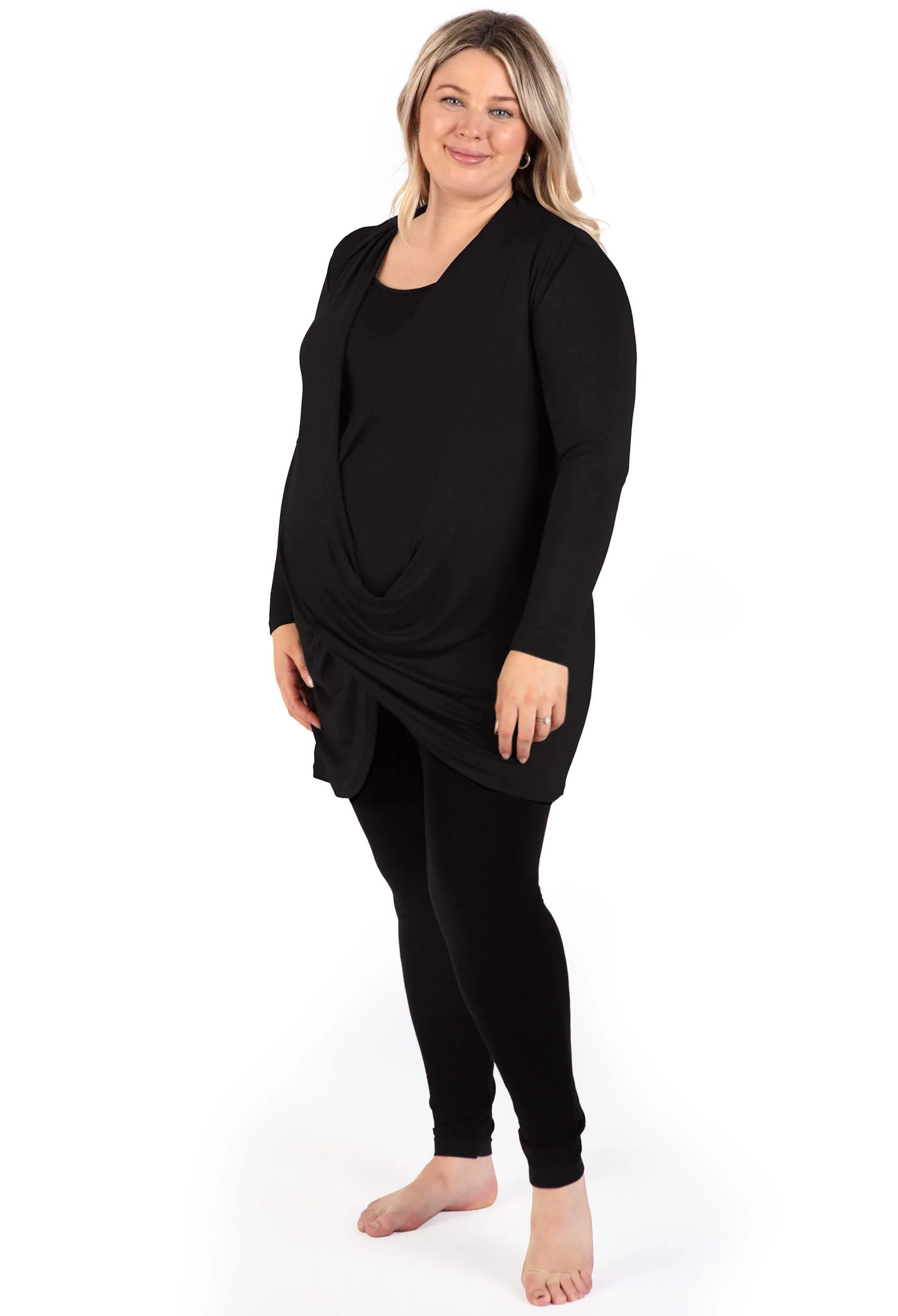 Bamboo Maternity & Easy Nursing Hospital Gown - 2 Pack - Image 7