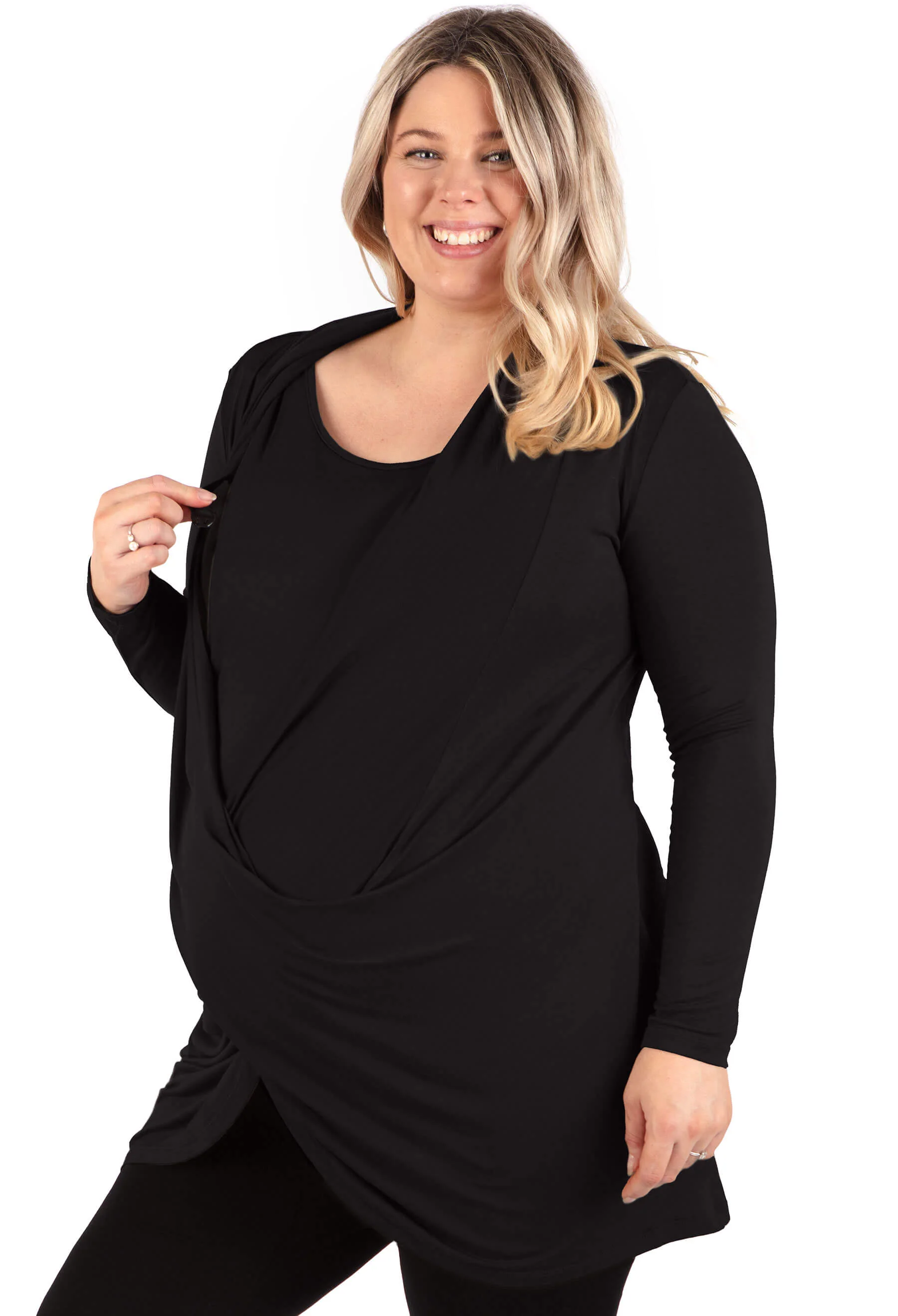 Bamboo Maternity & Easy Nursing Hospital Gown - 2 Pack - Image 9