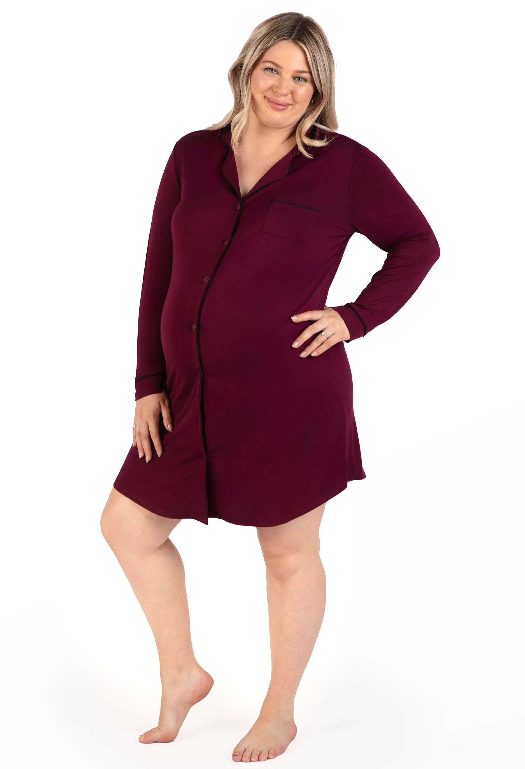 Bamboo Maternity & Nursing Birthing Hospital Gown - Image 11