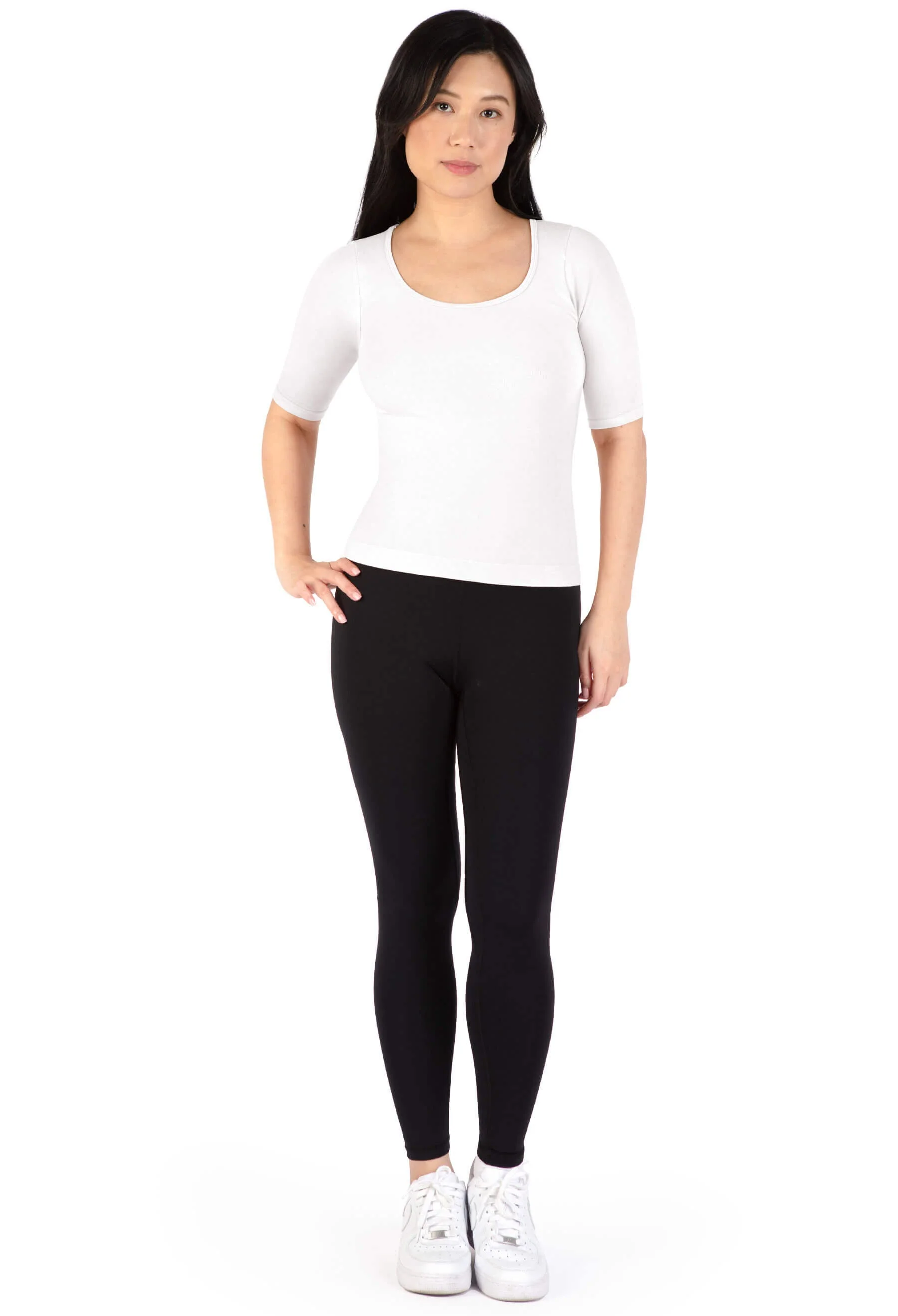 Bamboo Mid Length Sleeve Tee - Image 9