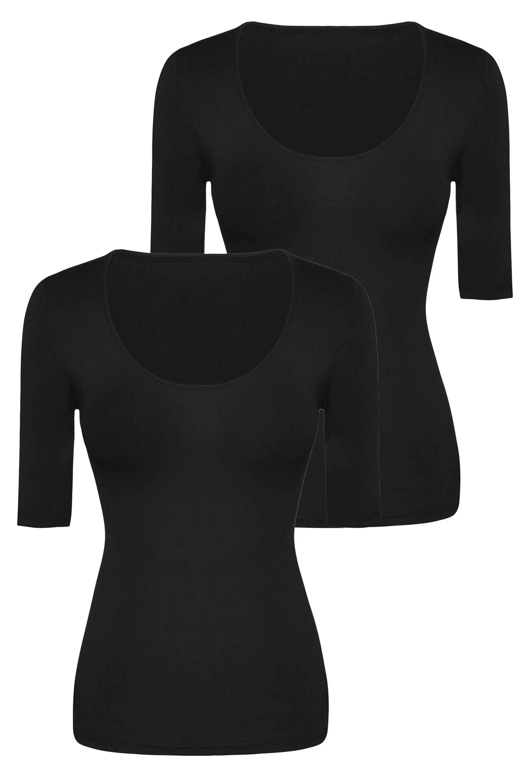 Bamboo Mid Length Sleeve Tee - 2 Pack - Image 12
