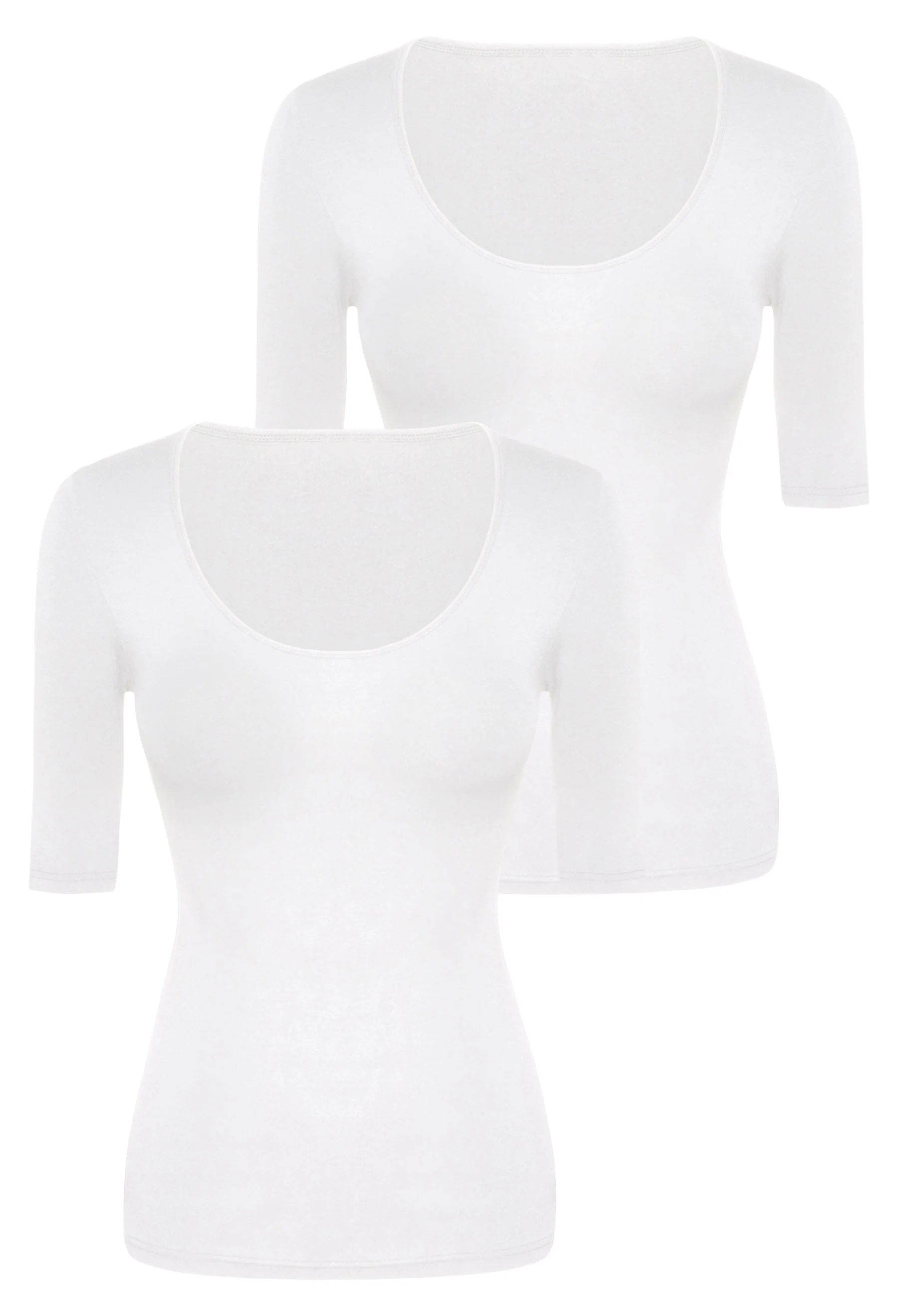 Bamboo Mid Length Sleeve Tee - 2 Pack - Image 13