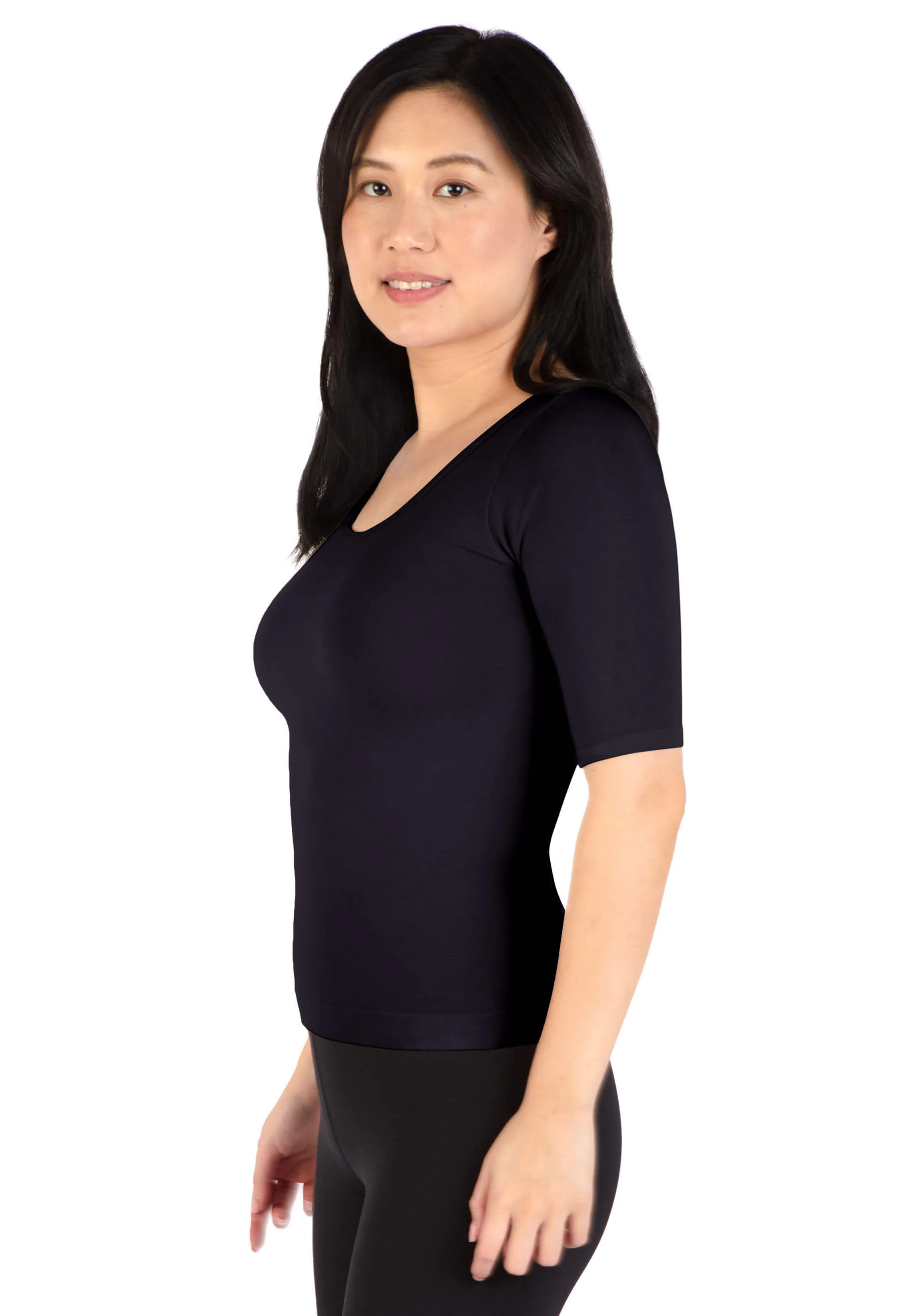 Bamboo Mid Length Sleeve Tee - Image 2