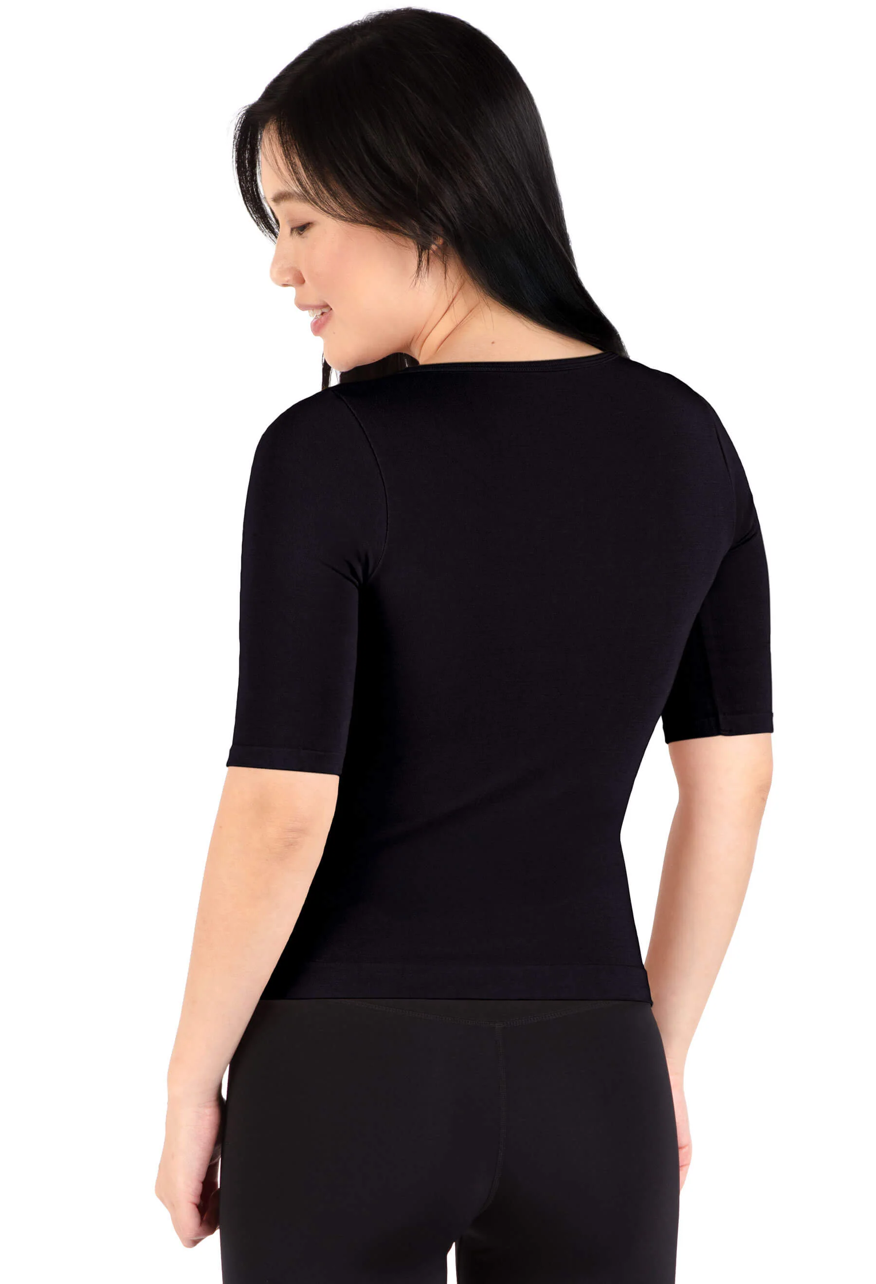 Bamboo Mid Length Sleeve Tee - Image 3