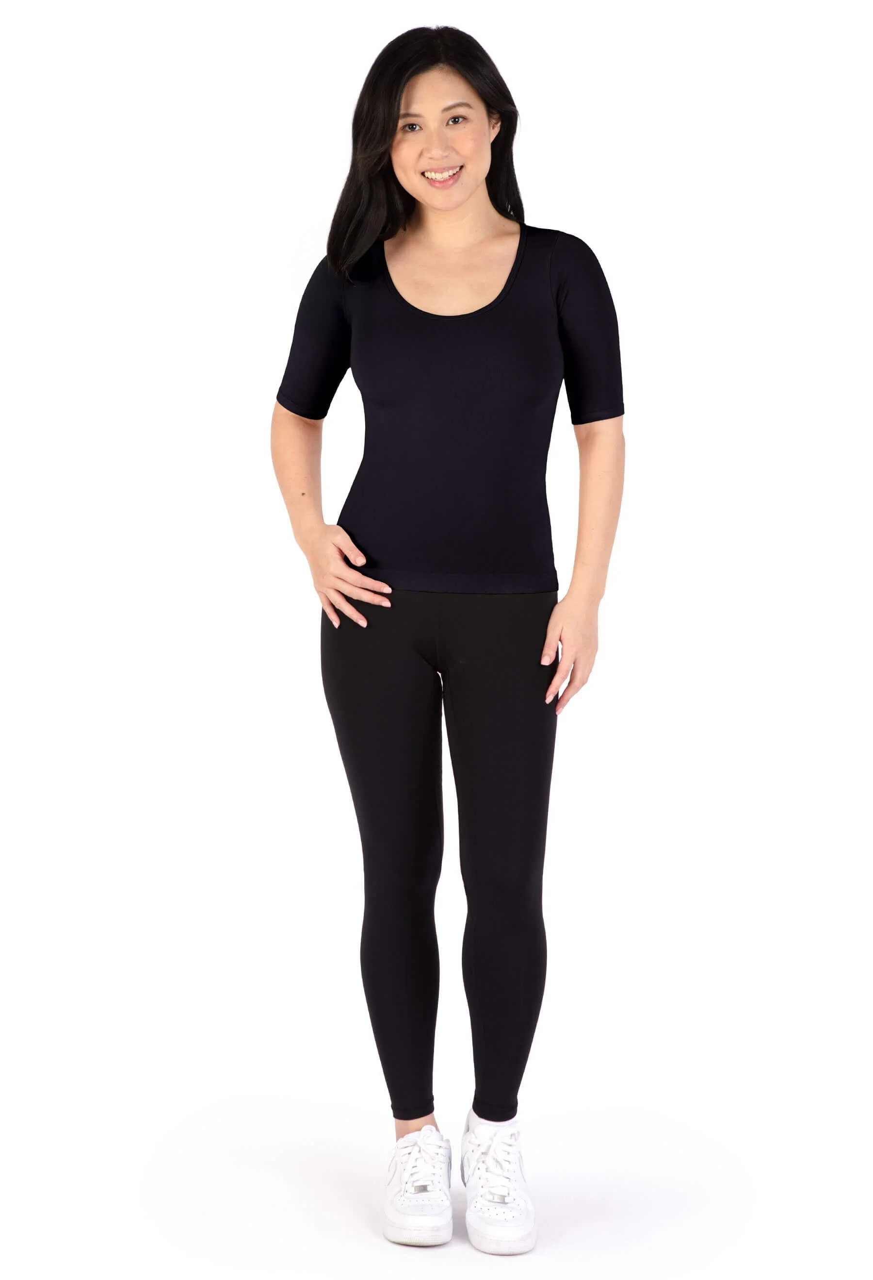 Bamboo Mid Length Sleeve Tee - Image 4