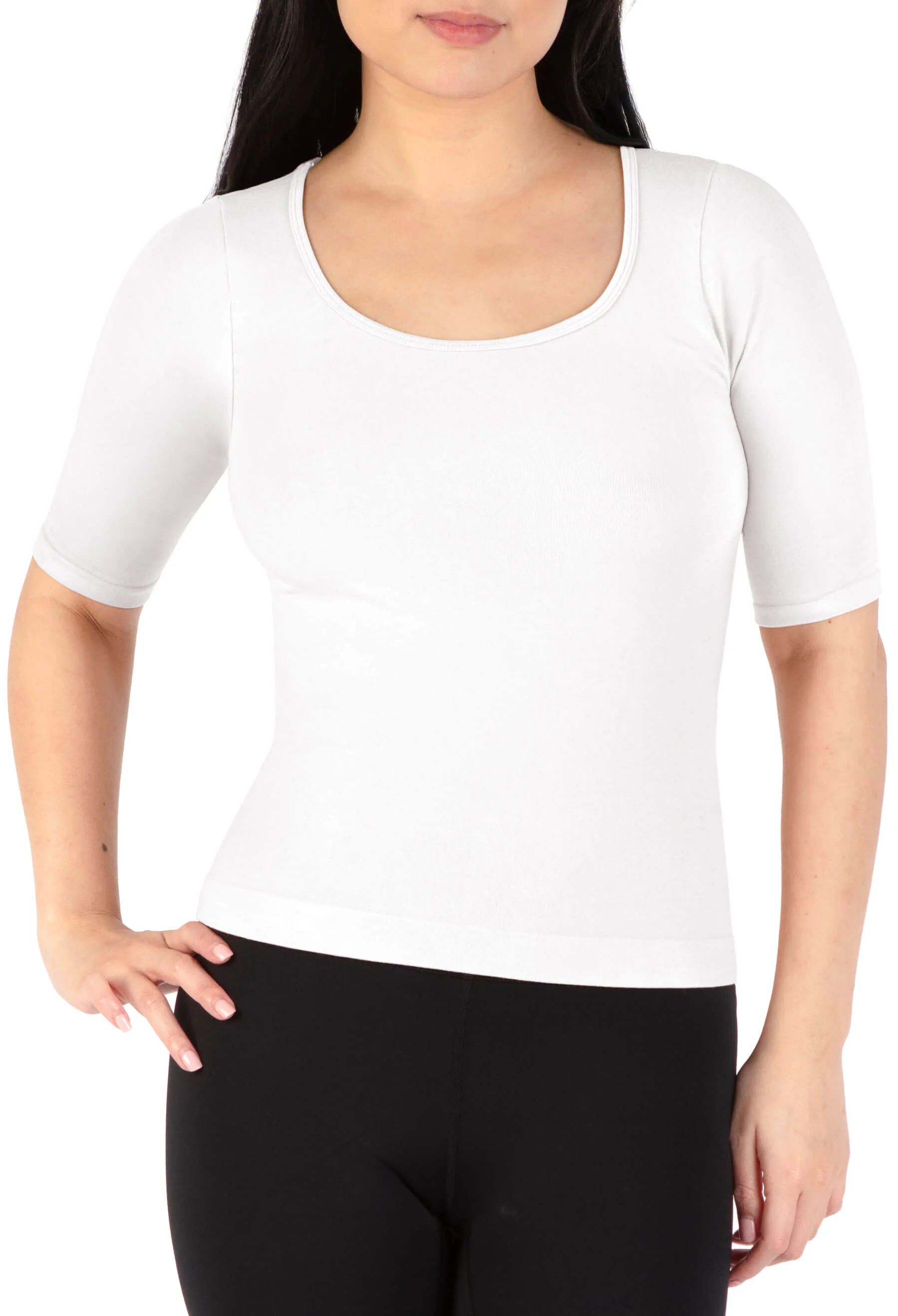 Bamboo Mid Length Sleeve Tee - Image 7