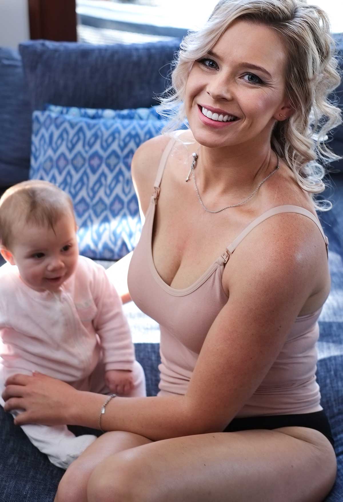 Bamboo Nursing Camisole with Built In Bra - Image 12