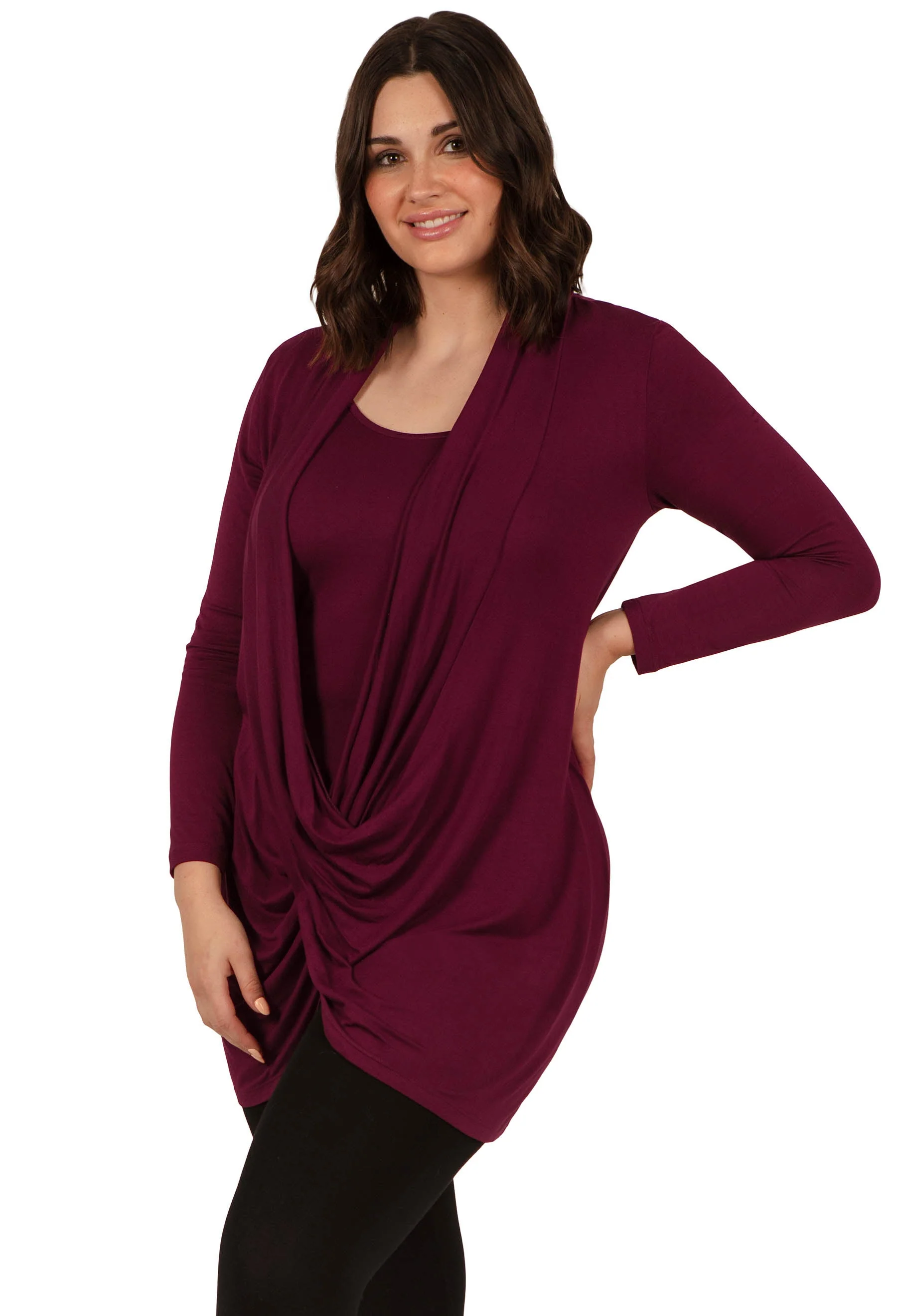 Bamboo Soft Drape Nursing Top - 2 Pack - Image 10