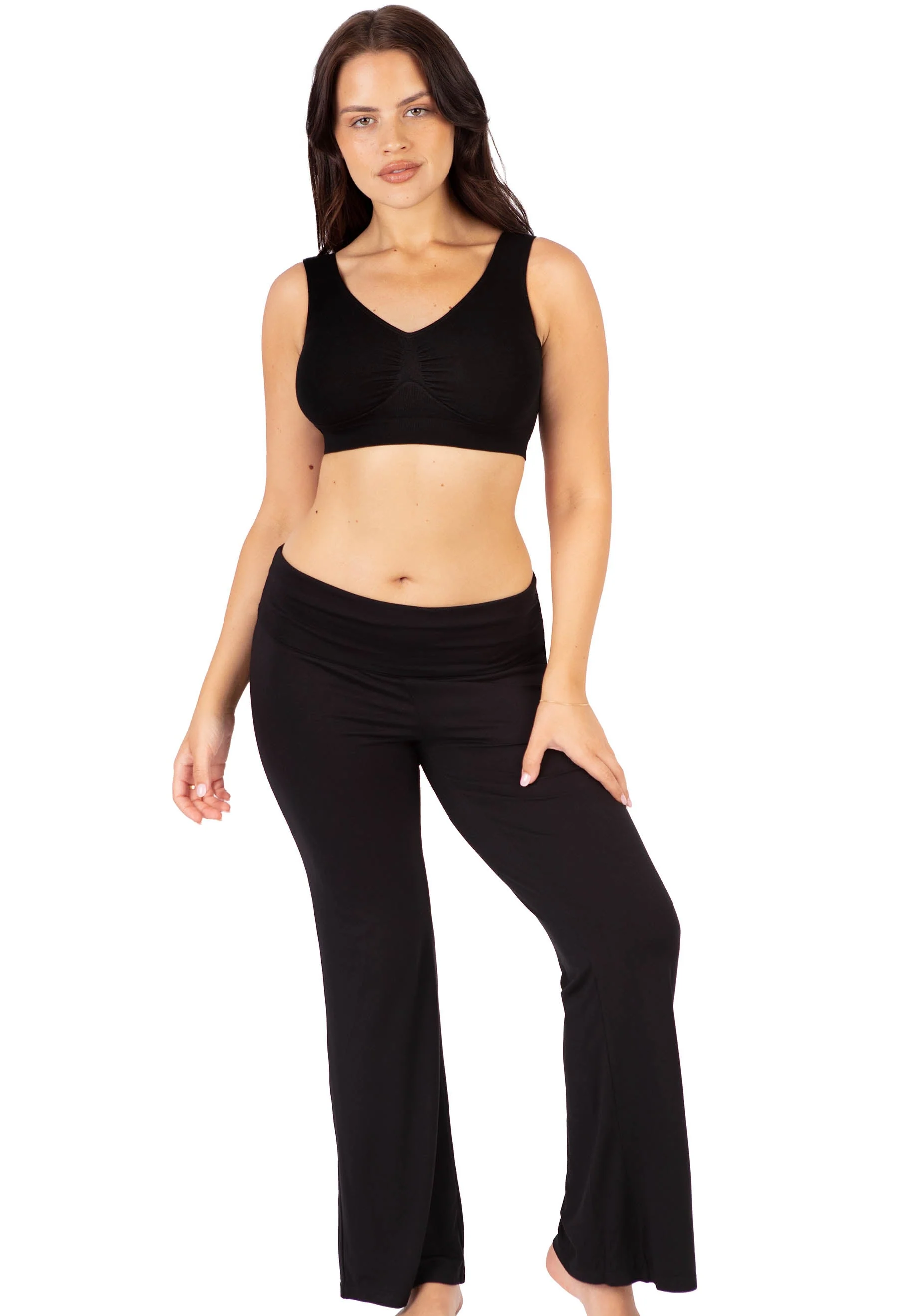 Bamboo Soft-Waist Pregnancy Pyjama Pants - Image 11