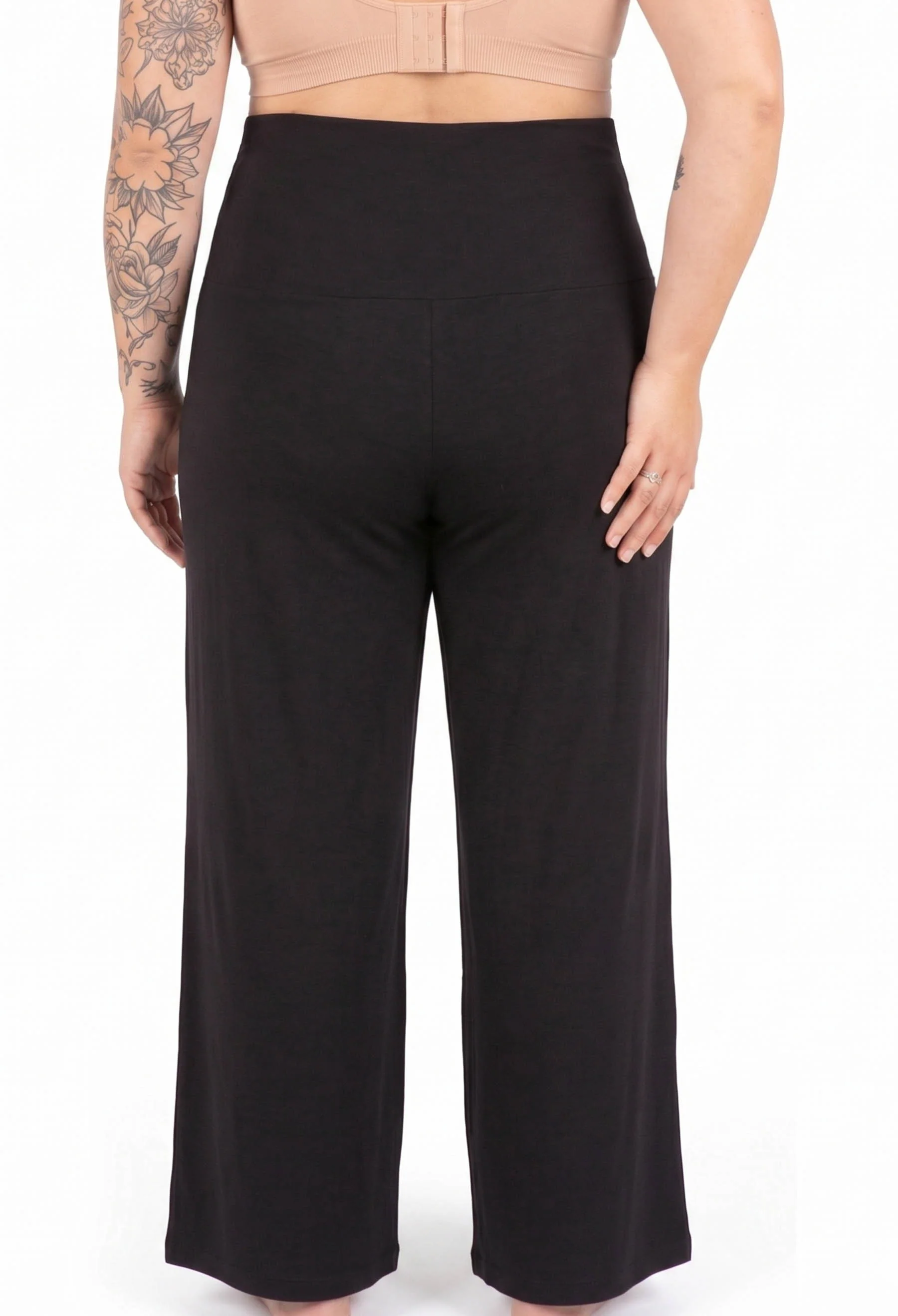 Bamboo Soft-Waist Pregnancy Pyjama Pants - Image 3