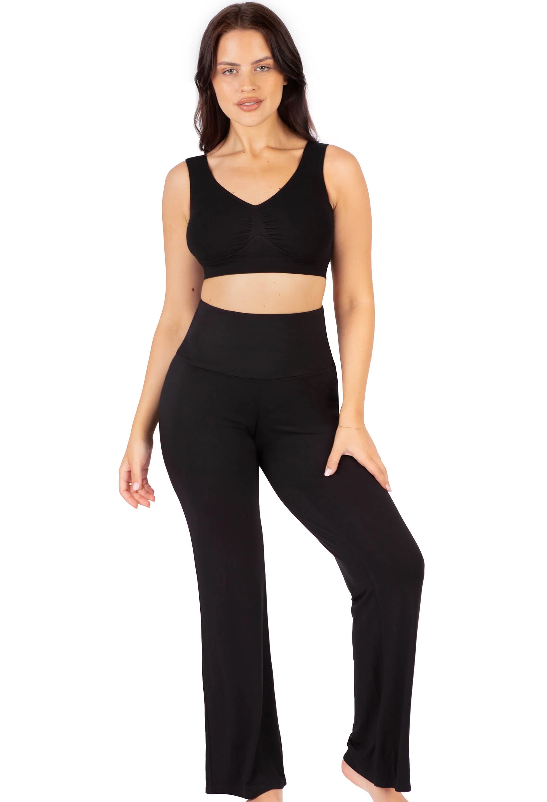 Bamboo Soft-Waist Pregnancy Pyjama Pants - Image 8