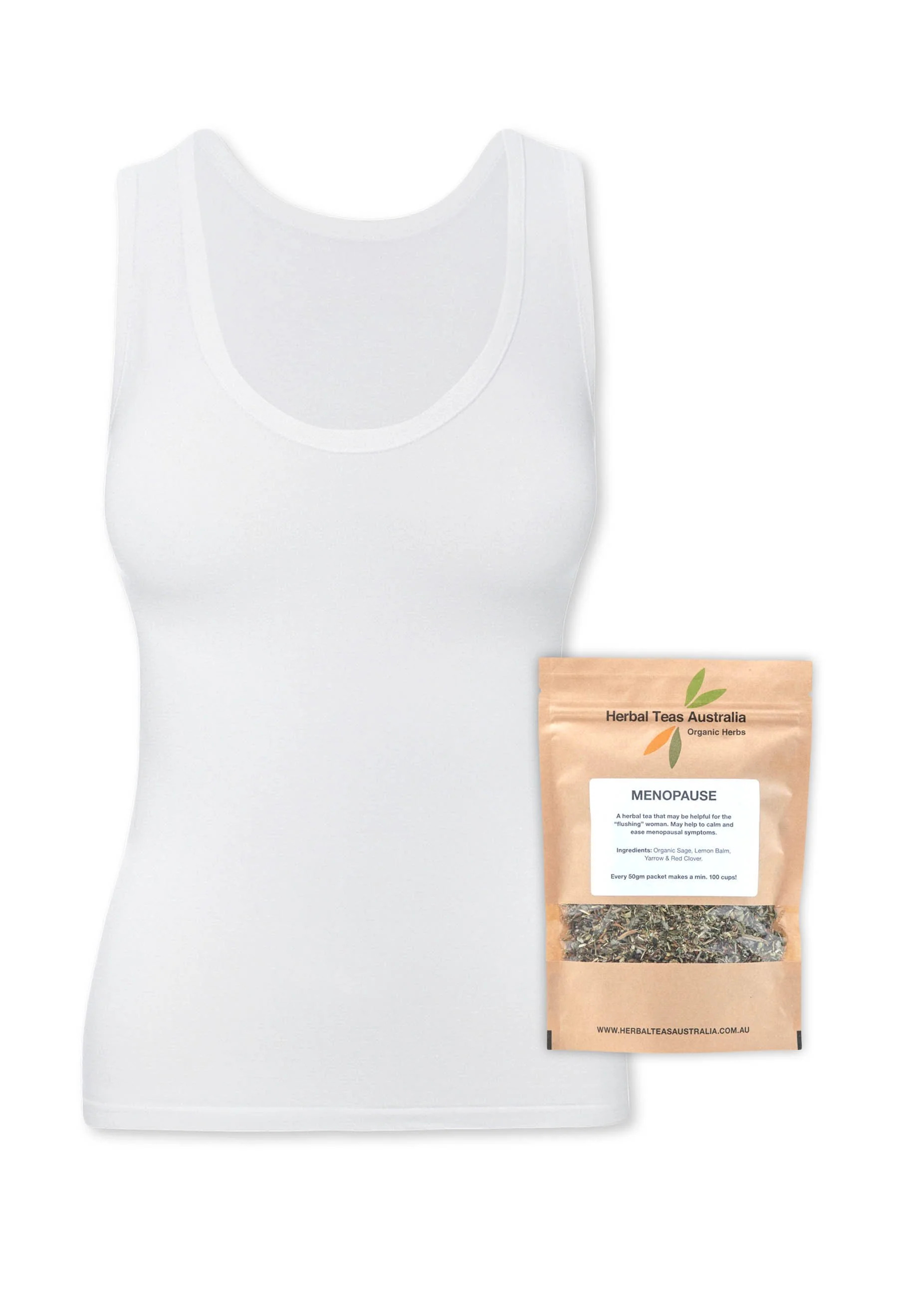 Bamboo Tank Top + Menopause Relief Tea Set - Image 19
