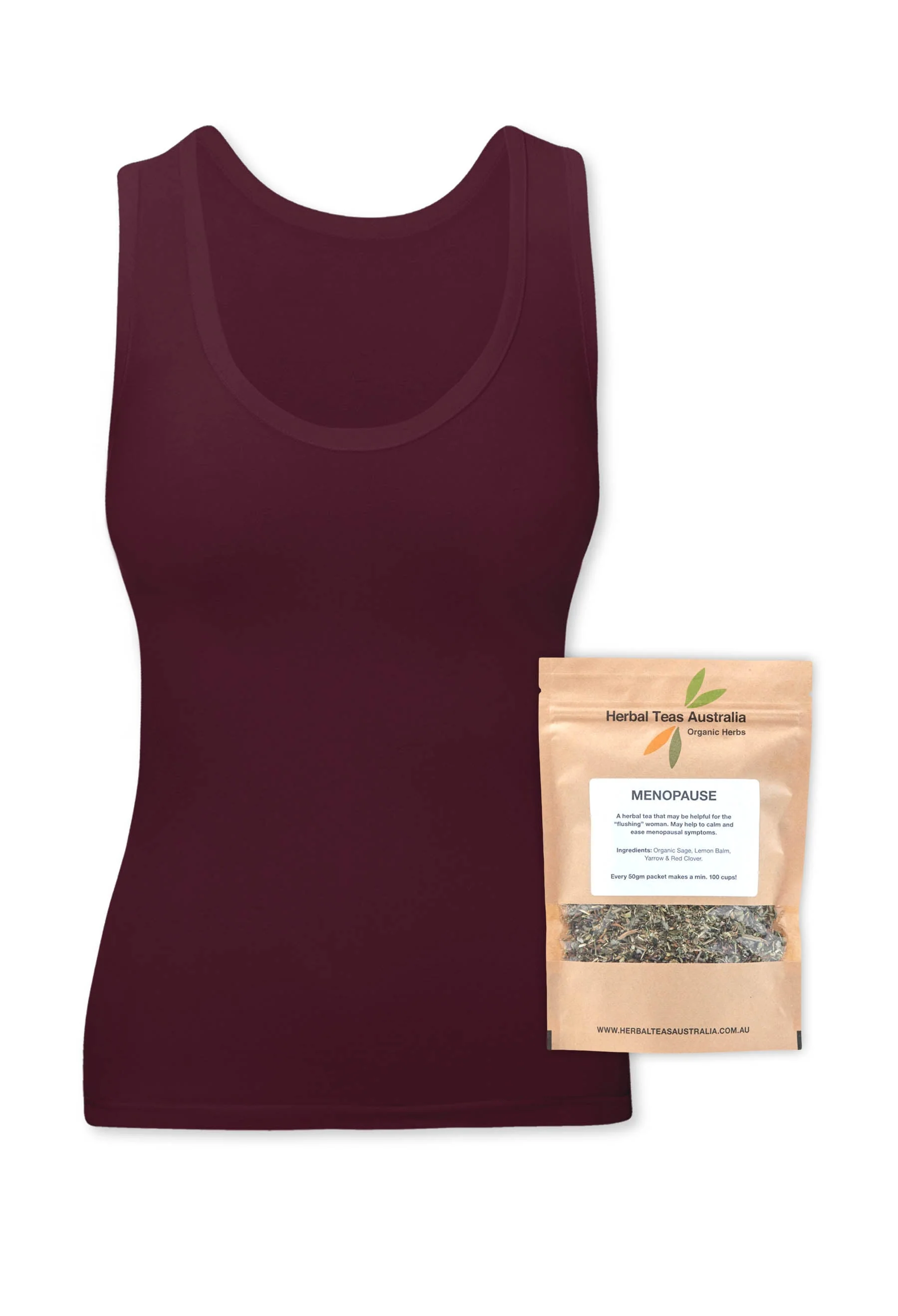 Bamboo Tank Top + Menopause Relief Tea Set - Image 20