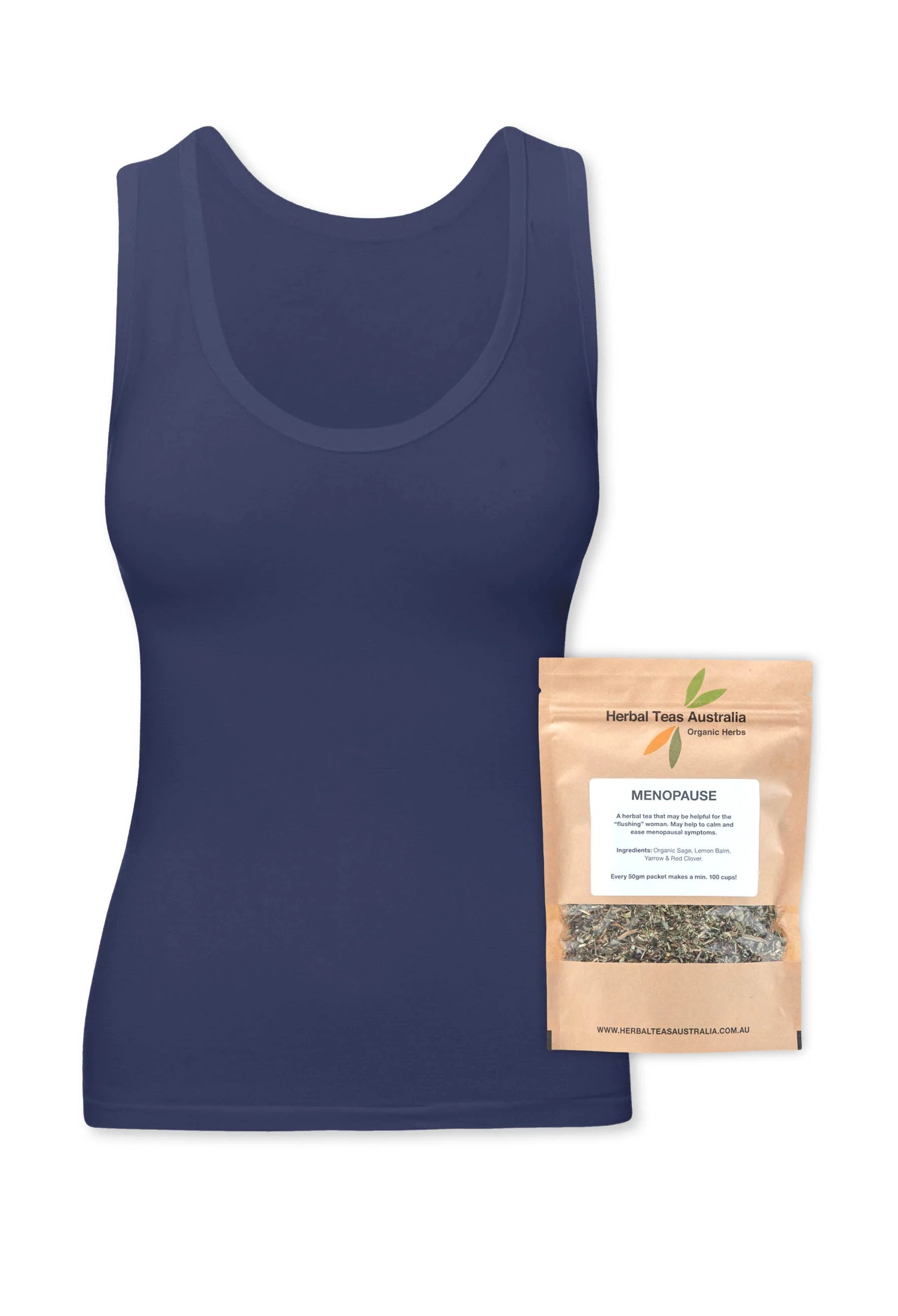 Bamboo Tank Top + Menopause Relief Tea Set - Image 21