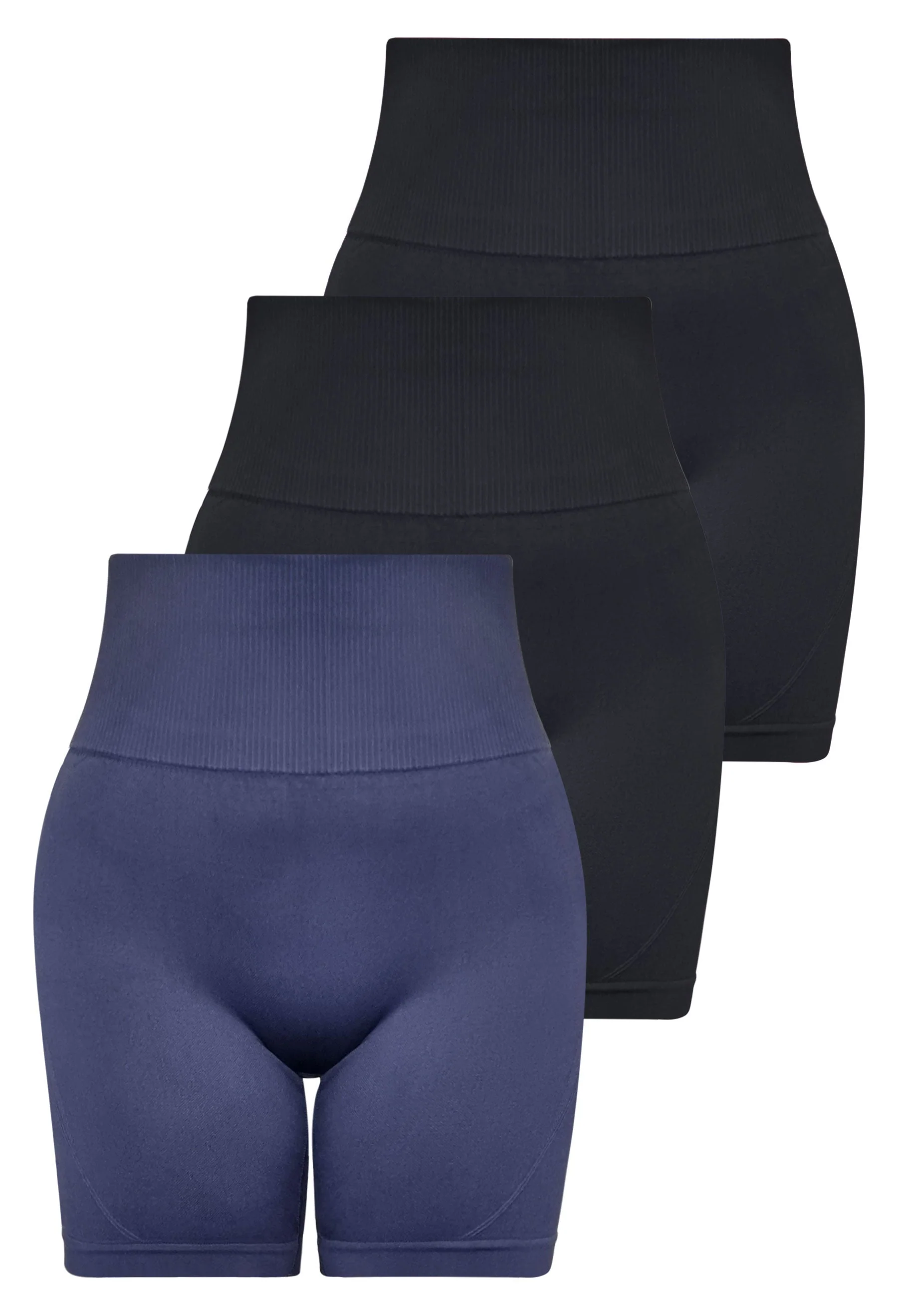 Seamless High Waist Midi Biker Shorts - 3 Pack - Image 23