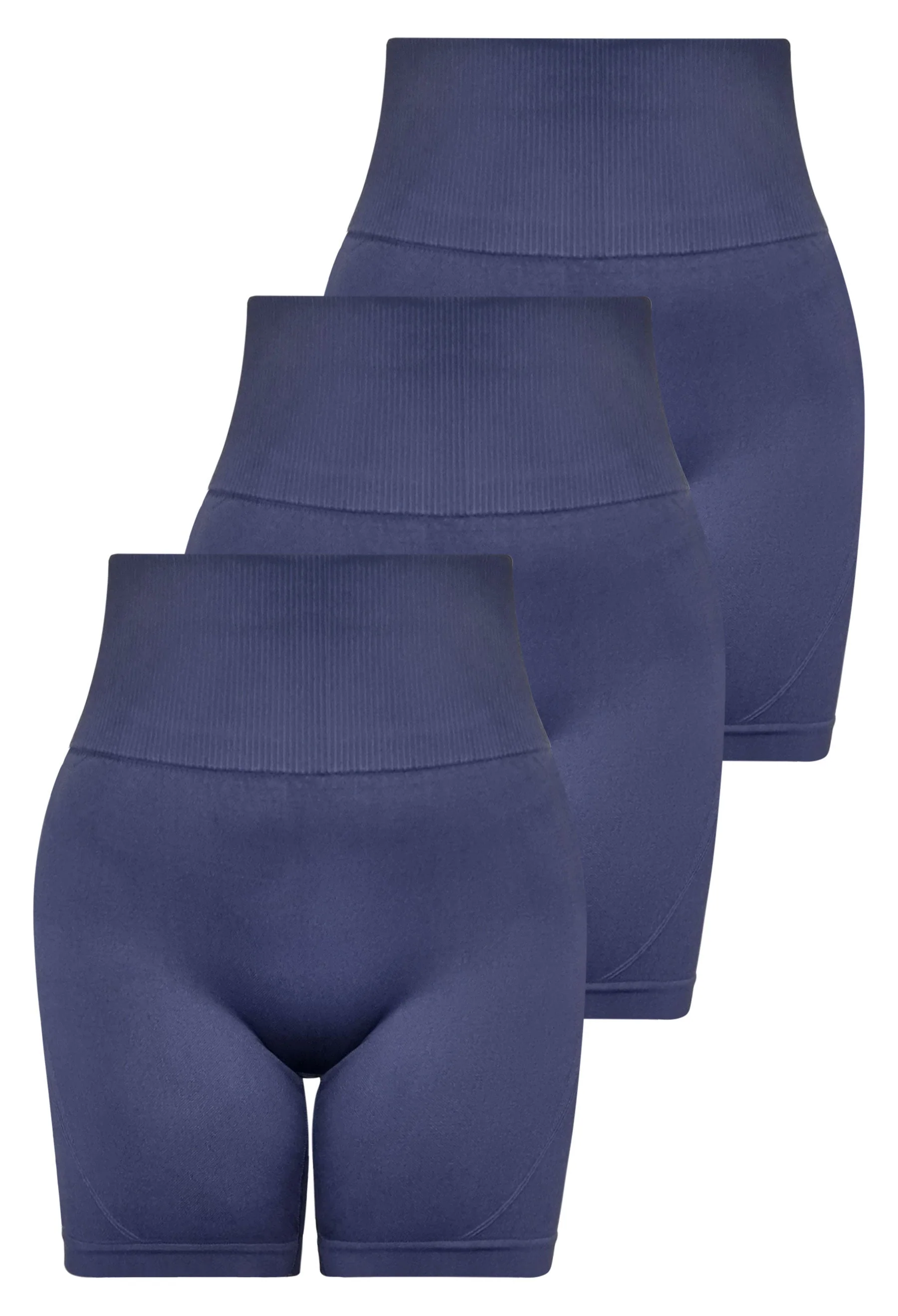 Seamless High Waist Midi Biker Shorts - 3 Pack - Image 24