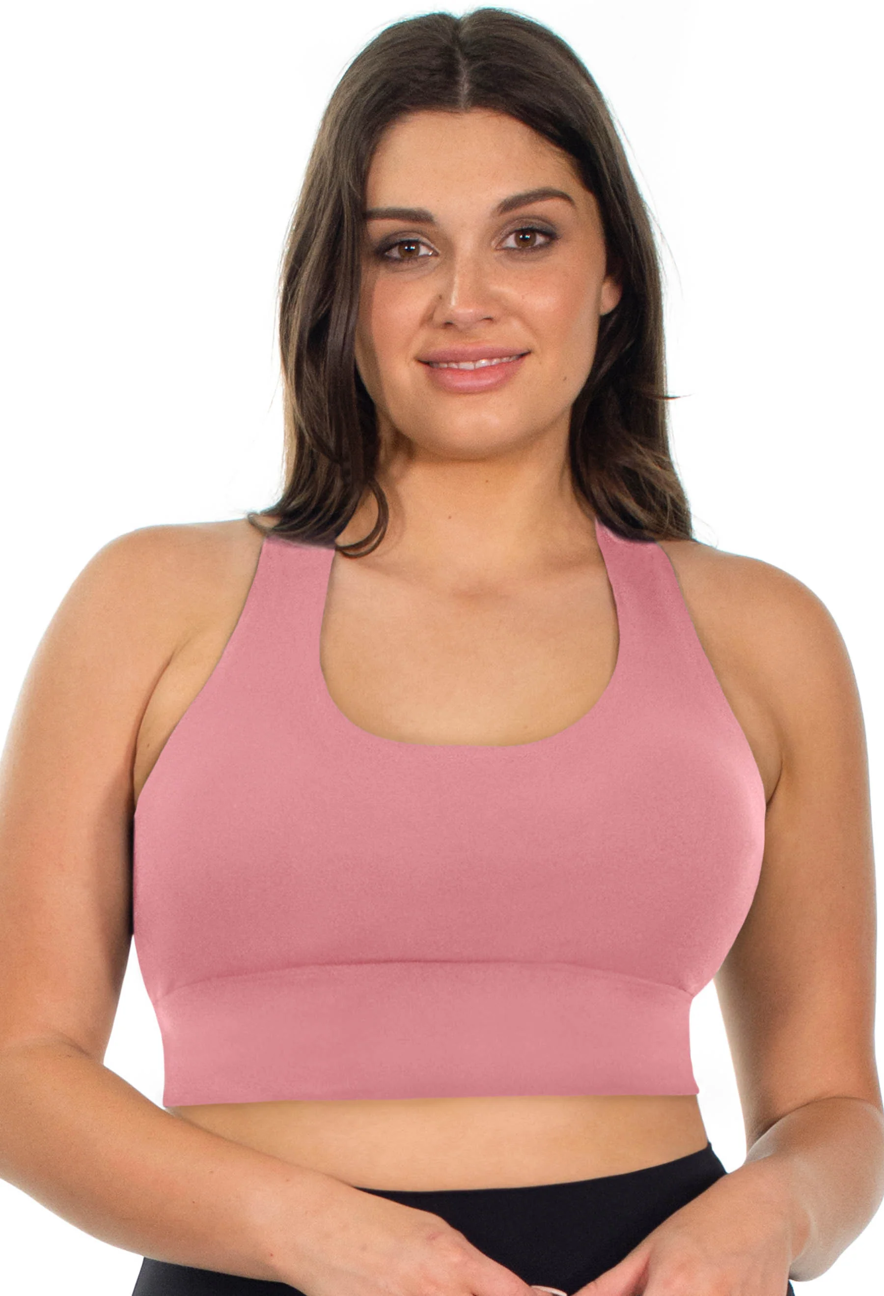 Push Up Sports Bra - Longline With Mesh Racer Back - 2 Pack - Image 16