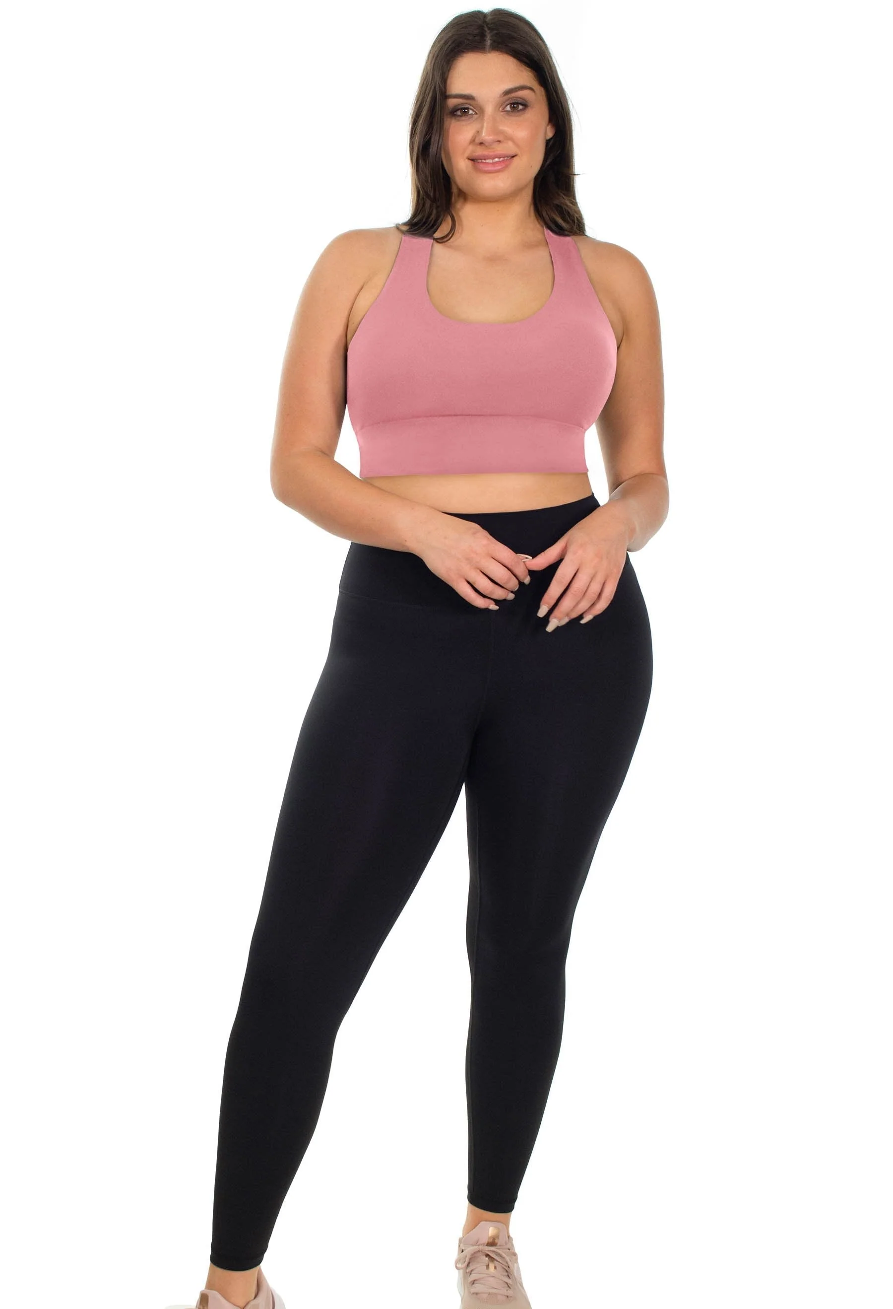 Push Up Sports Bra - Longline With Mesh Racer Back - 2 Pack - Image 19