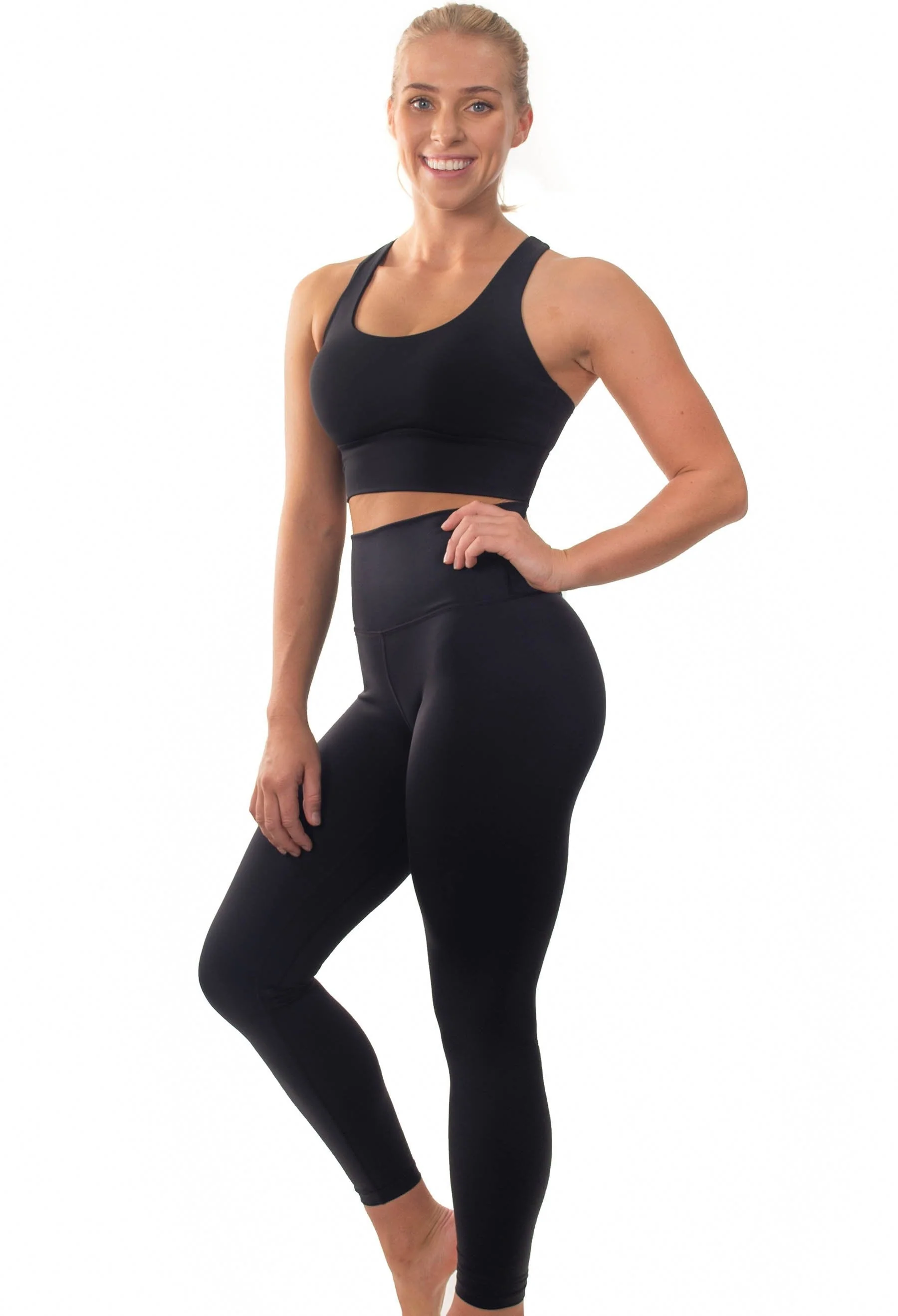 Push Up Sports Bra - Longline With Mesh Racer Back - 2 Pack - Image 21