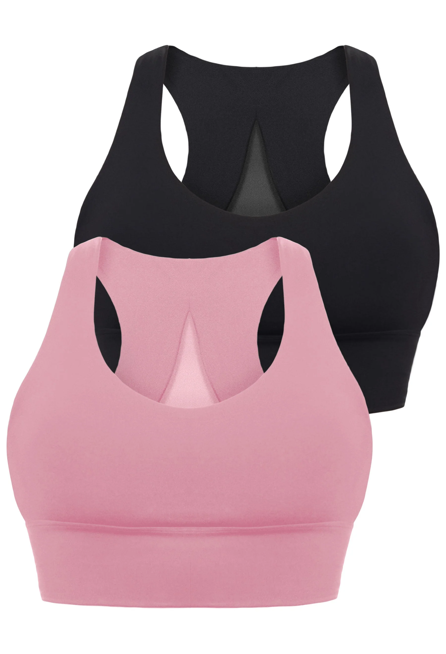 Push Up Sports Bra - Longline With Mesh Racer Back - 2 Pack - Image 28