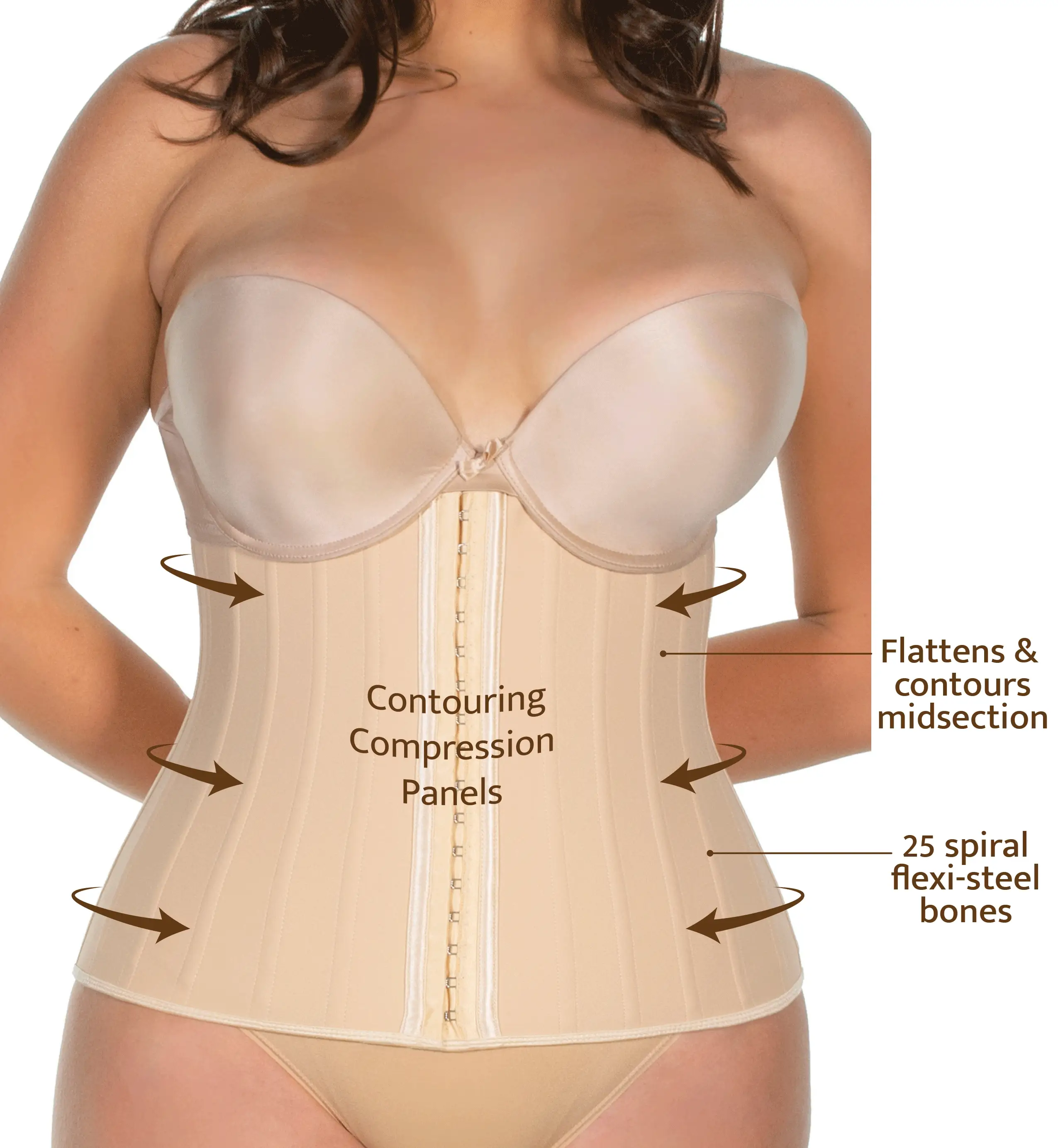Plus Size Hourglass Corset With 25 Steel Bones - Image 5