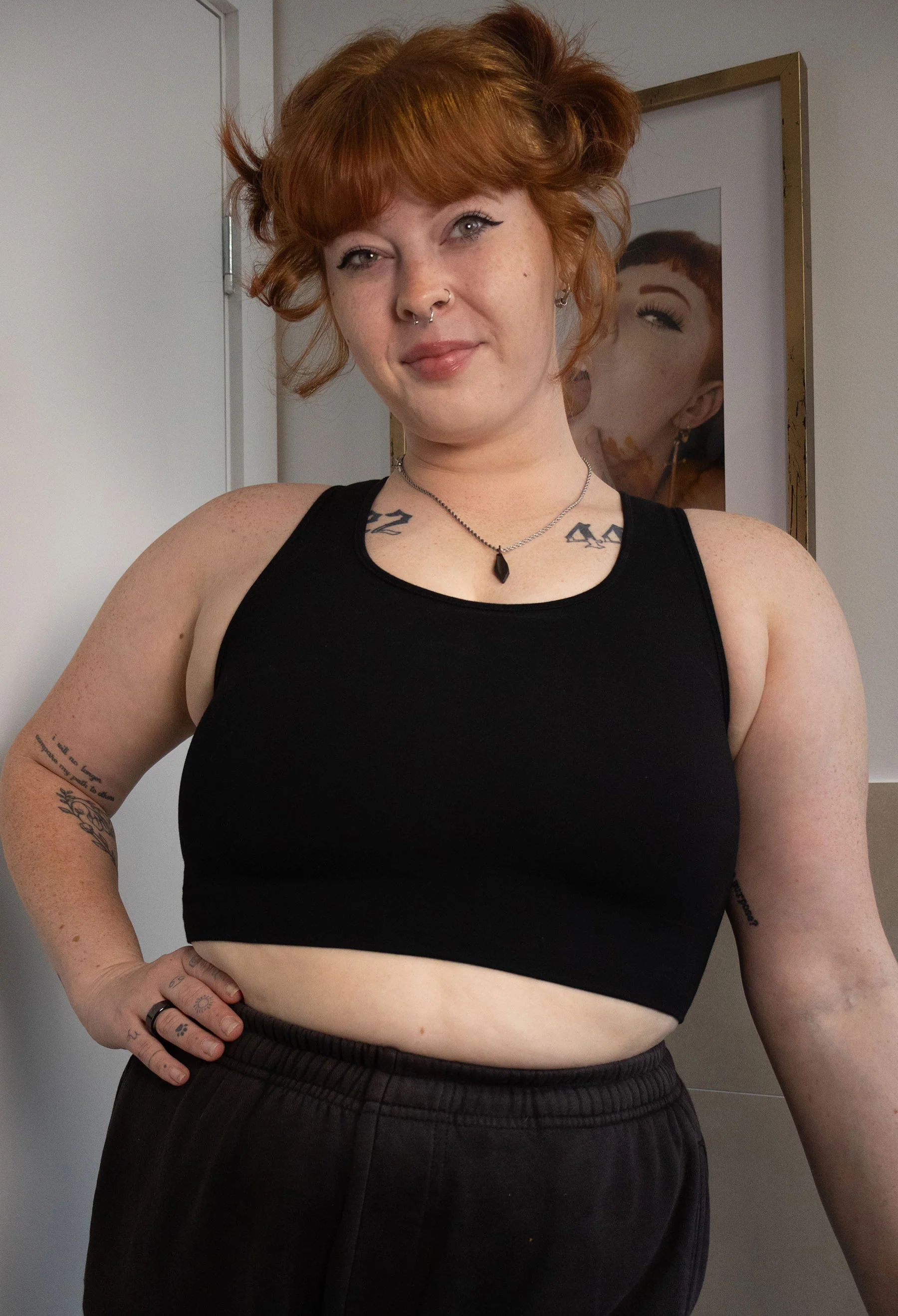 Cotton Chest Binder Crop Tank - Image 10