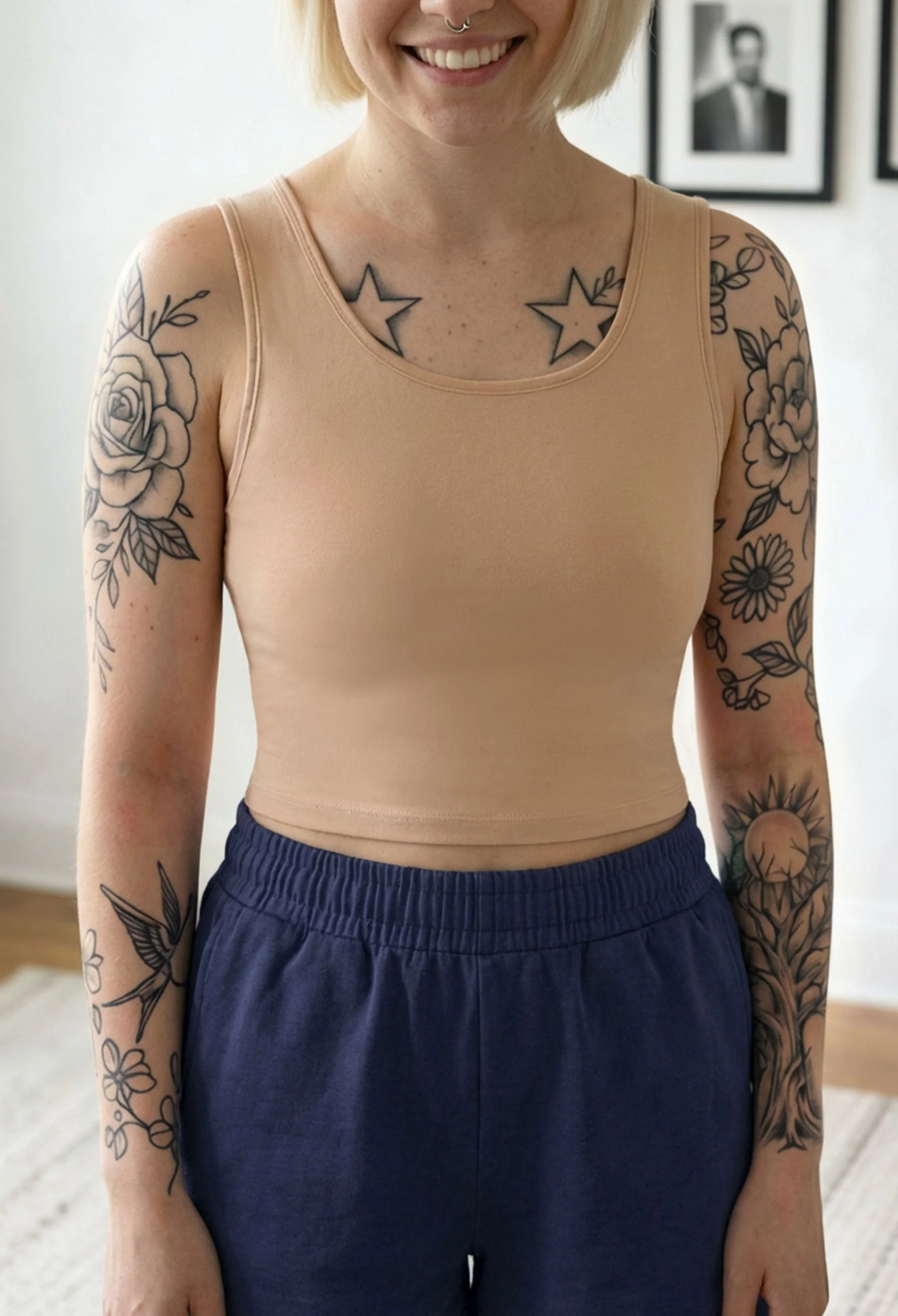 Cotton Chest Binder Crop Tank - Image 7