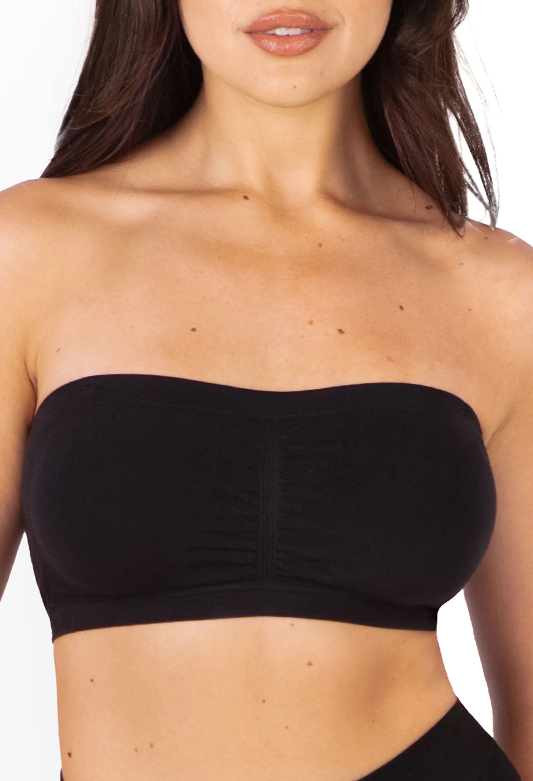 Cotton-Rich Padded Strapless Bra - Image 8