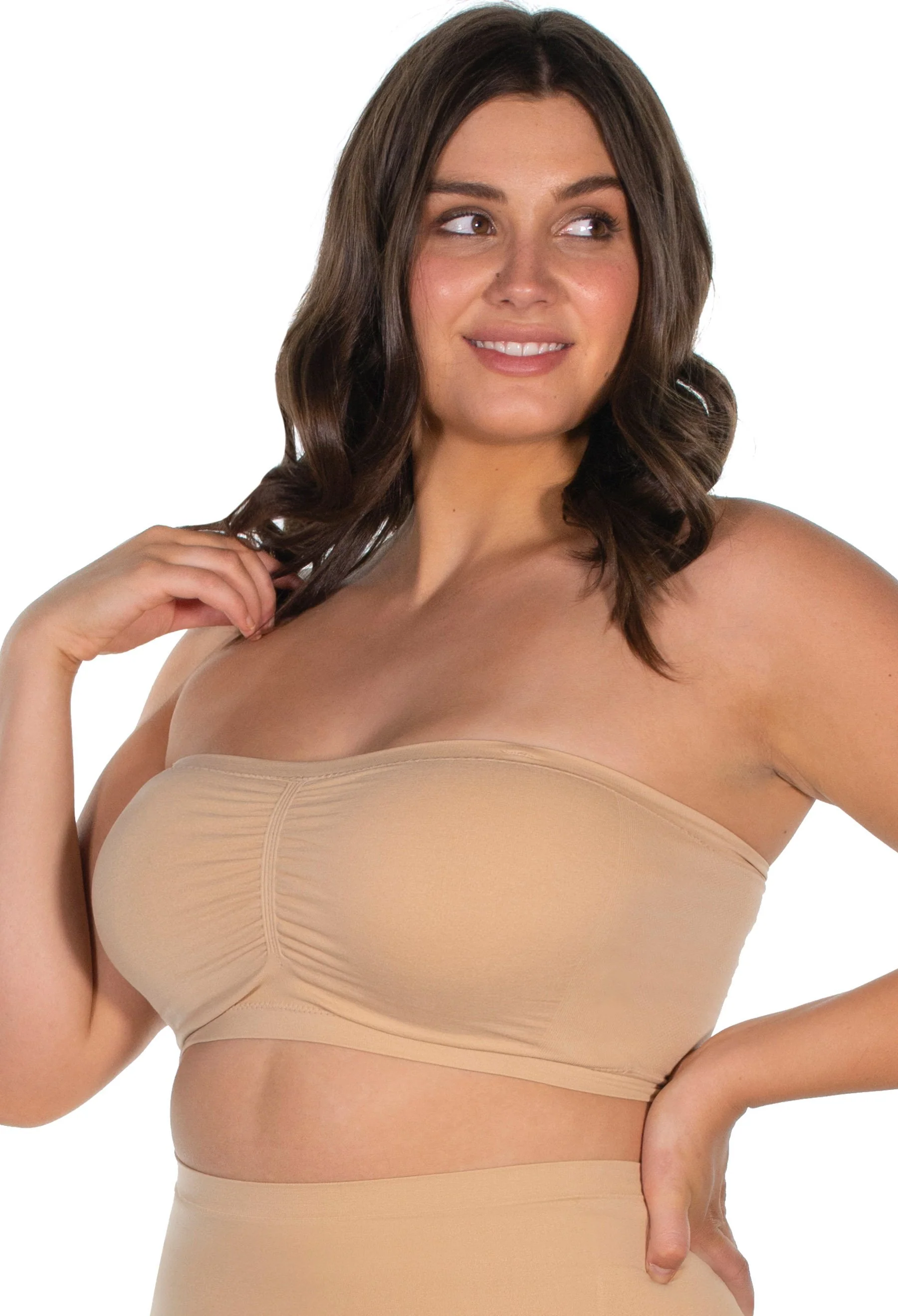 Curvy Soft Comfort Padded Bandeau - 3 Pack - Image 3