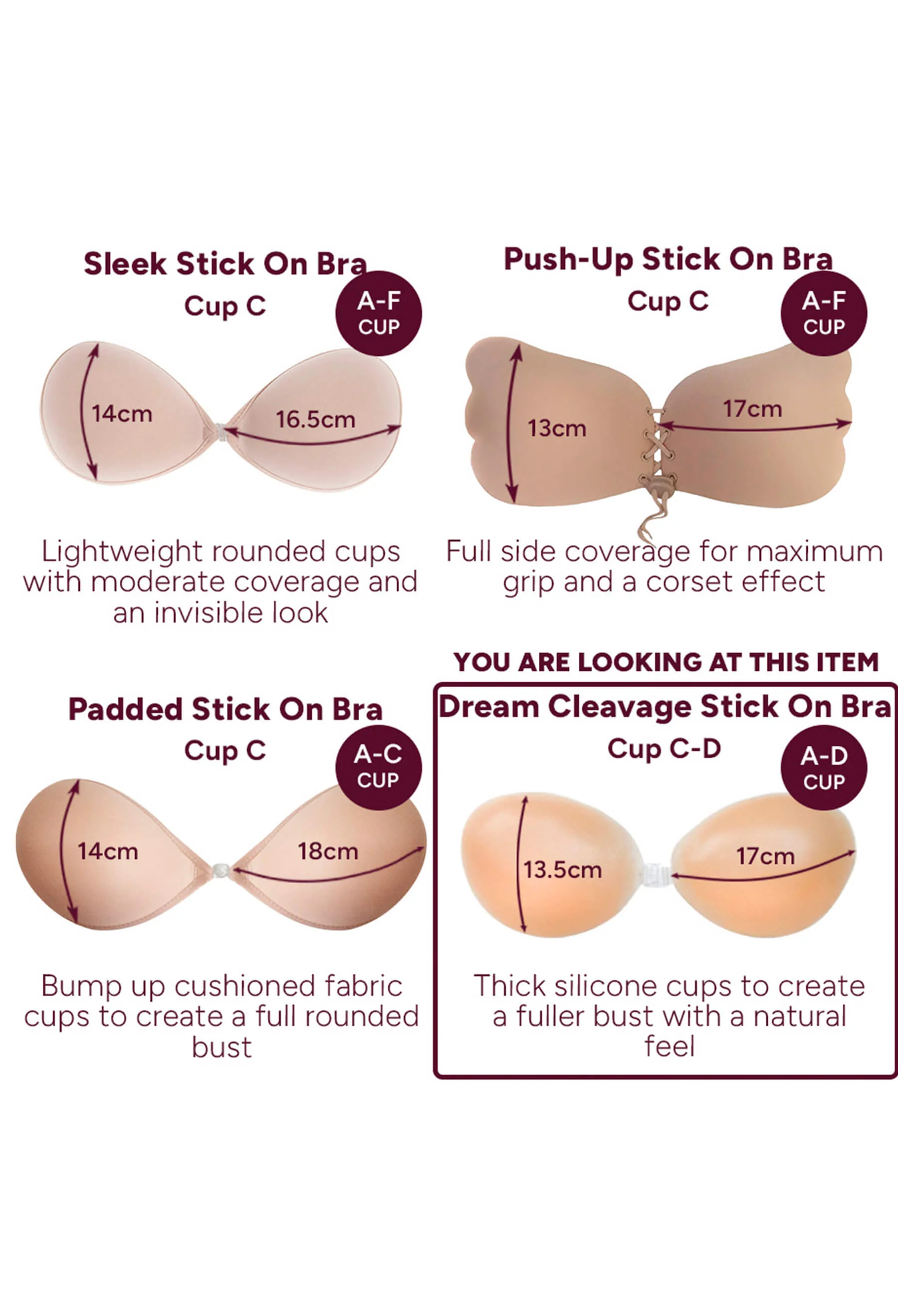 Dream Cleavage Stick on Bra - Image 6