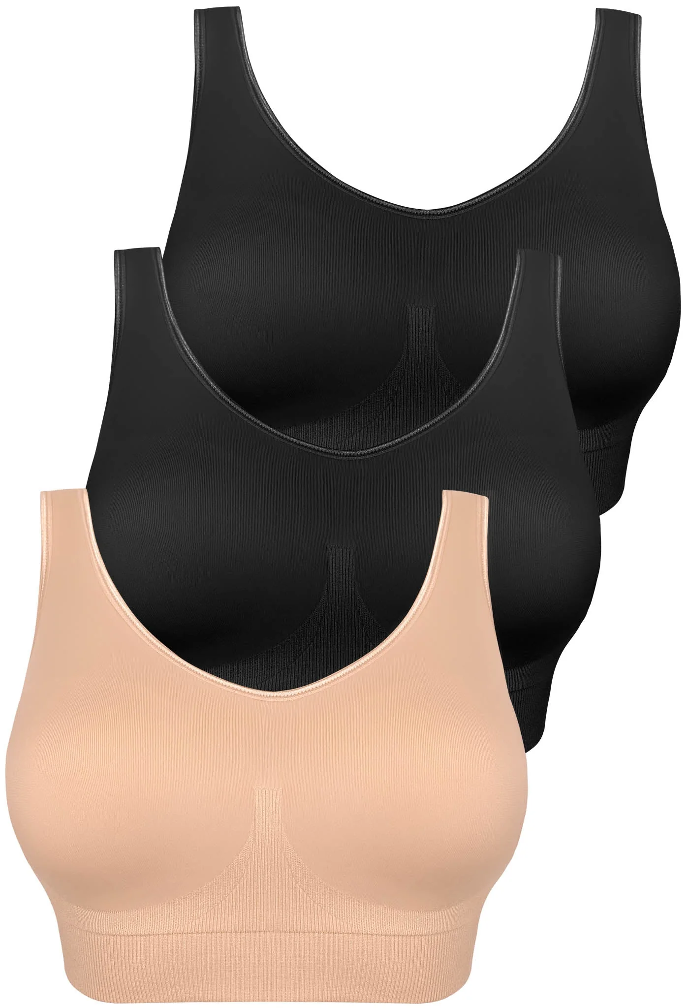 Dream Comfort Wireless Bra | Fixed Moulded Cups - 3 Pack - Image 25