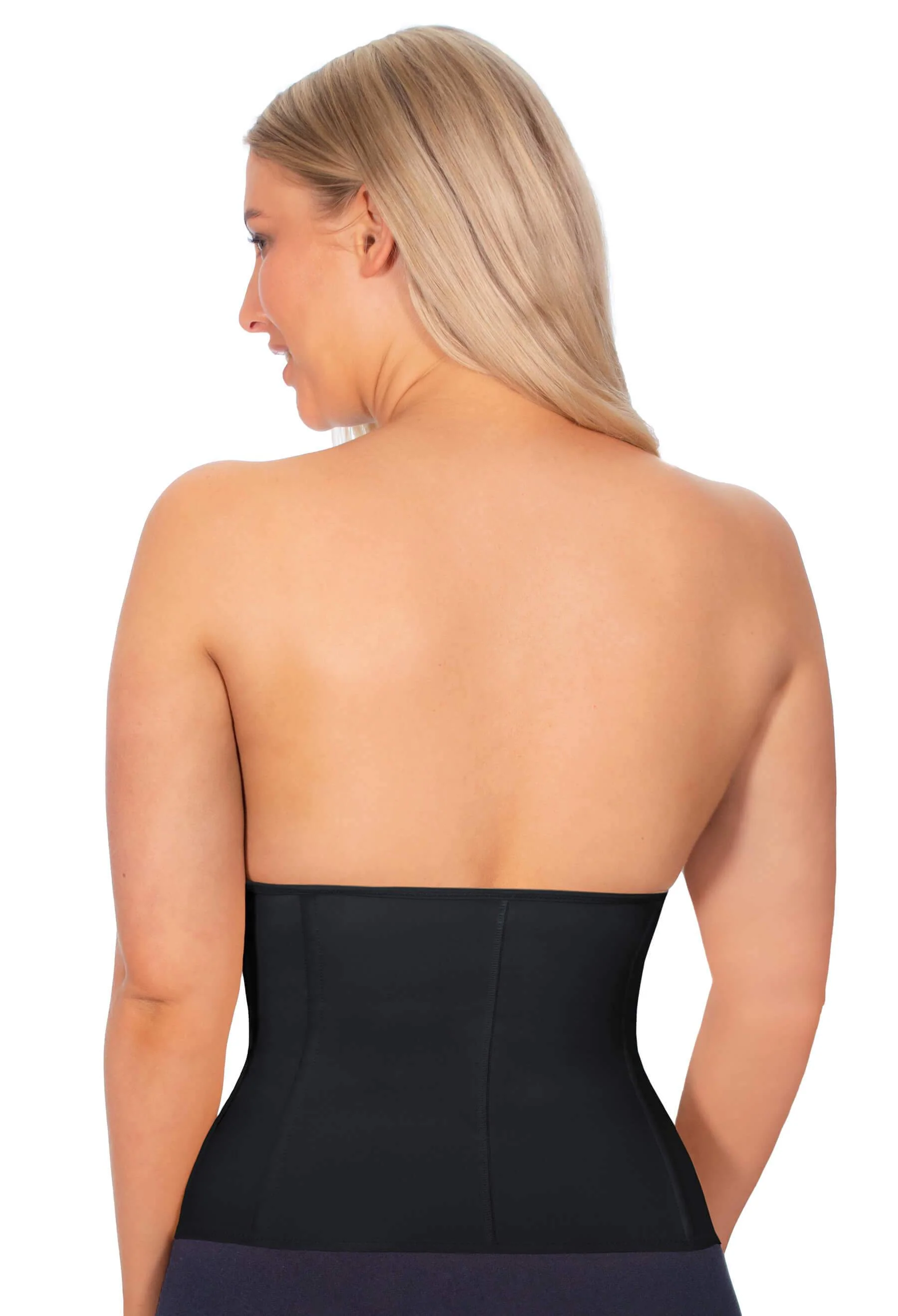 Flexi-Stretch Corset With 4 Steel Bones - Black - Image 4