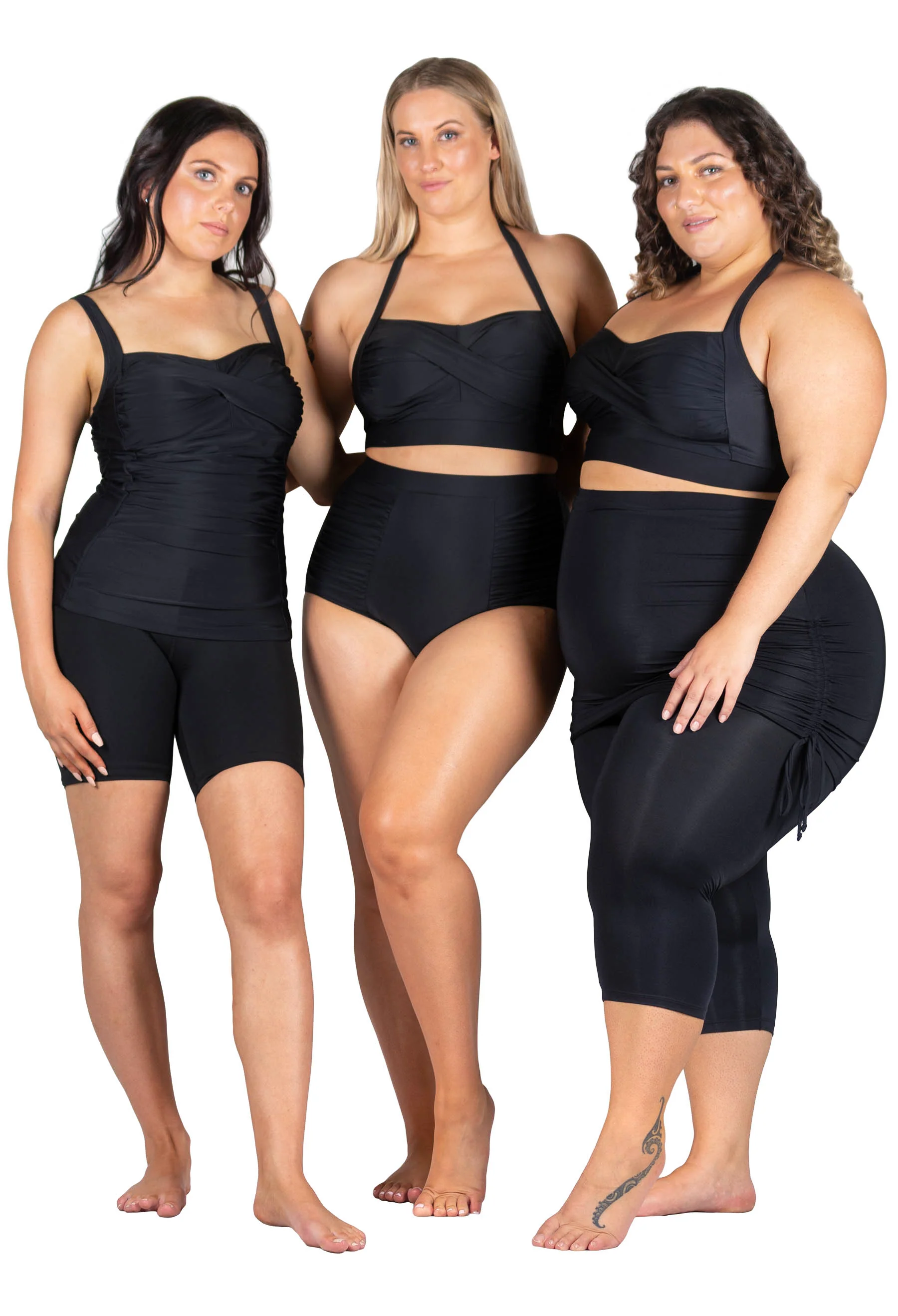 Halter Neck Ruched Swim Bra - Image 9